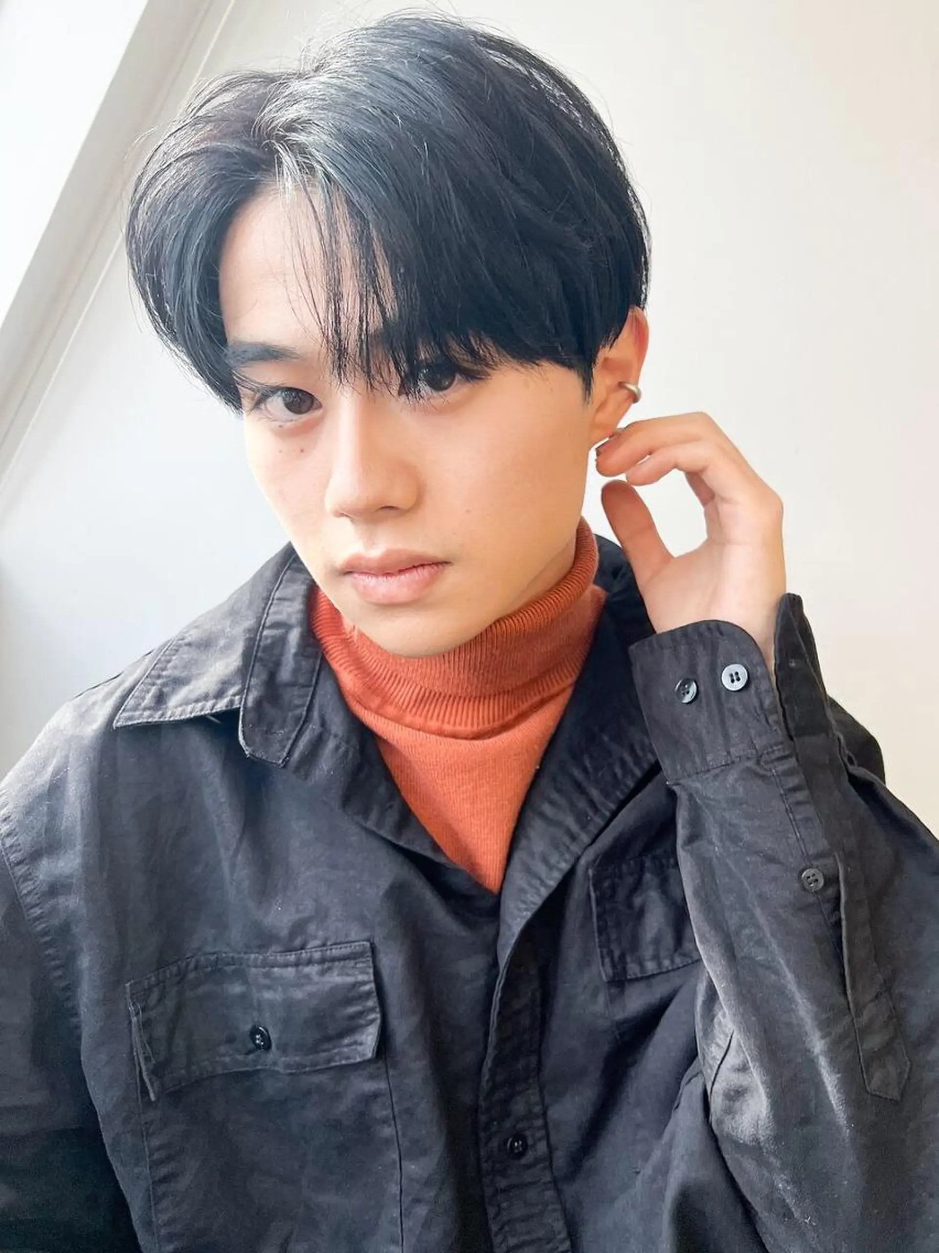 メンズ ショート アップバング センターパート メンズ韓国風 韓国マッシュ マッシュ カット 韓国風メンズヘア💫 ツイスパ💫saraのヘアスタイル