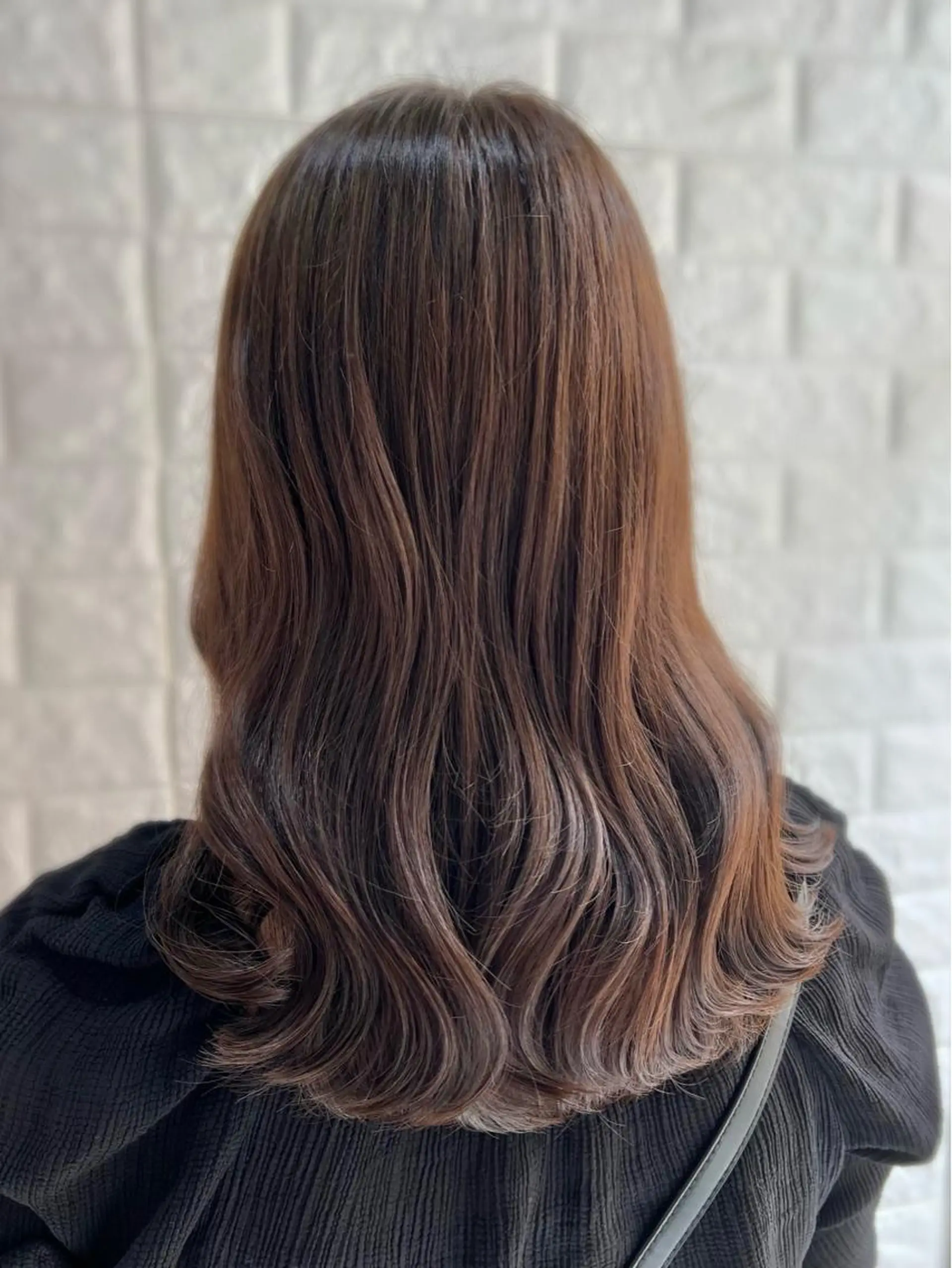 セミロング カラー ベージュカラー グレージュ オリーブベージュ オリーブカラー オリーブグレージュ カット ヘアカラー トリートメント 韓国ヘア ♡tomimaのヘアスタイル