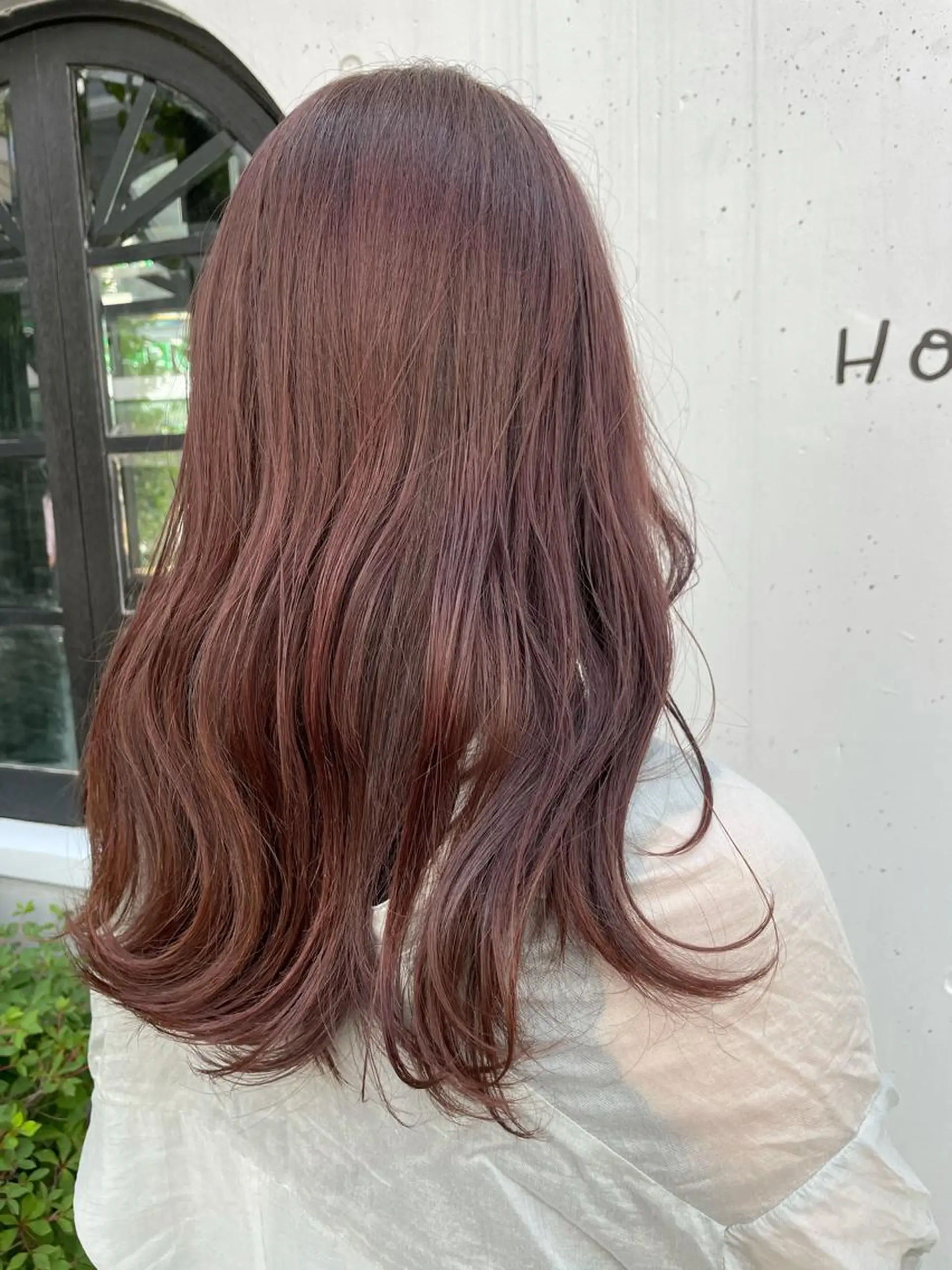 セミロング カラー ブリーチ ラベンダーカラー ラベンダーピンク ブリーチなしカラー ピンクカラー hazuki 🌝のヘアスタイル
