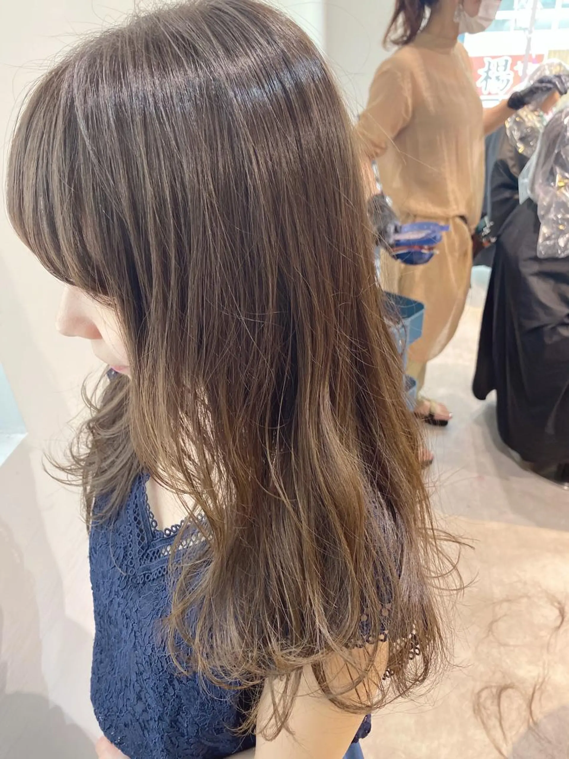 ロング カット ヘアカラー 山形酸性ストレート 古川✂︎のヘアスタイル
