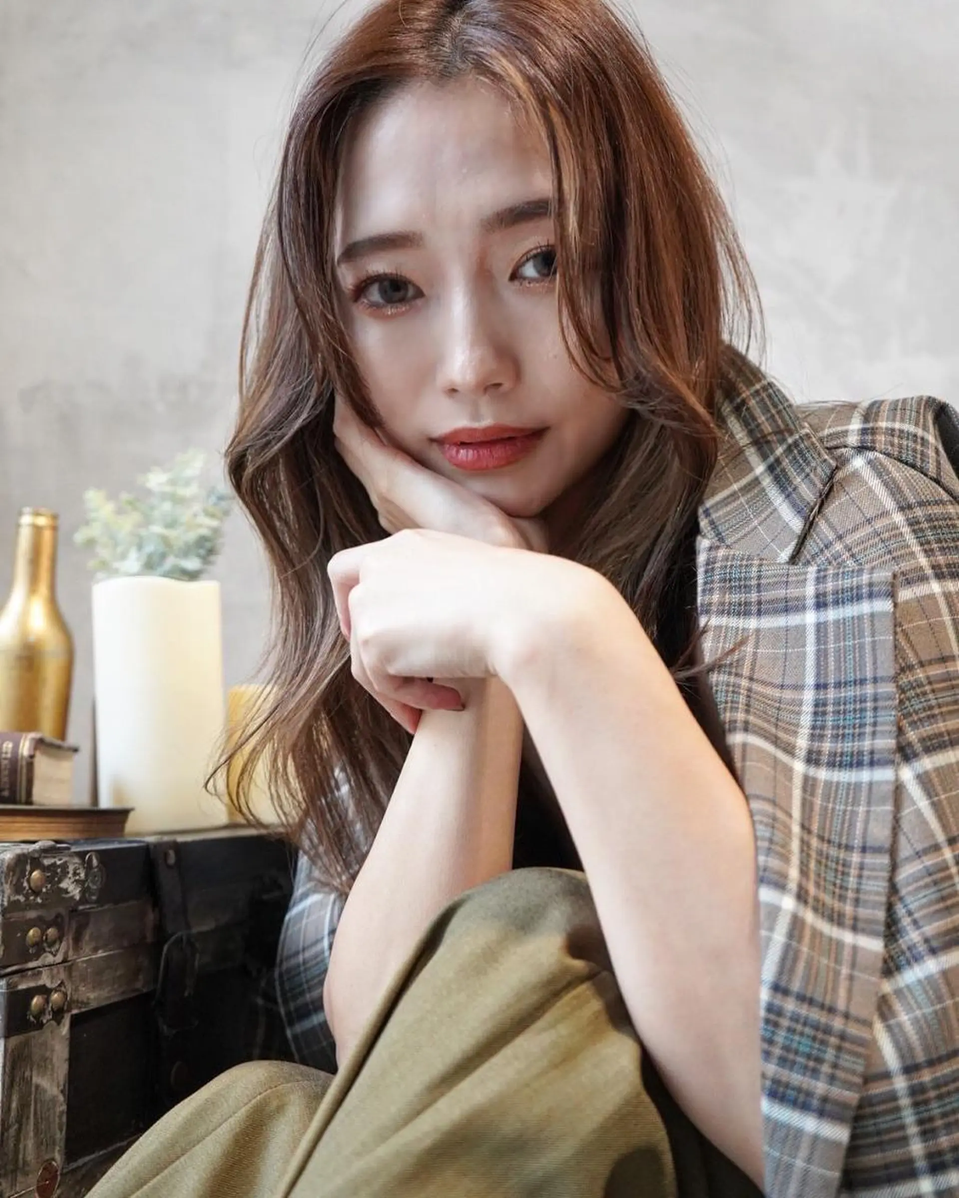 カラー セミロング ANGELICA JR奈良店のヘアスタイル