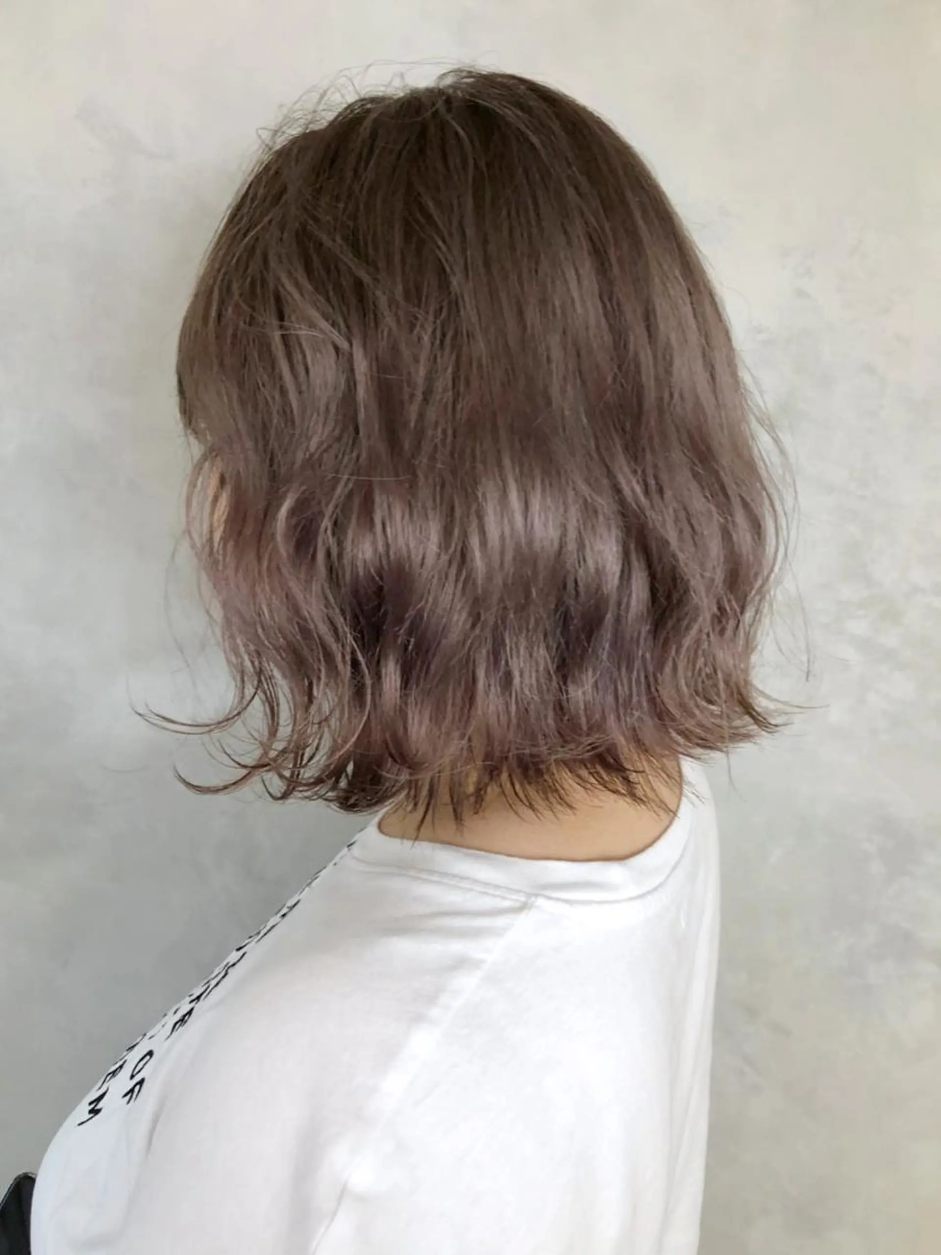 ミディアム カラー パーマ ヘアアレンジ ベージュカラー ITbyALBUM 中野店のヘアスタイル