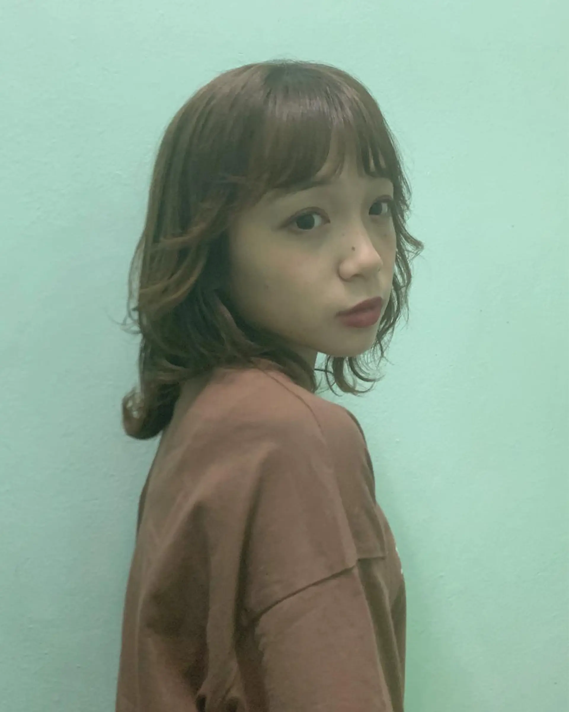 ミディアム 外ハネヘア ウルフカット モテ髪🎀aoi/ ヘアメ/カラー/池袋のヘアスタイル