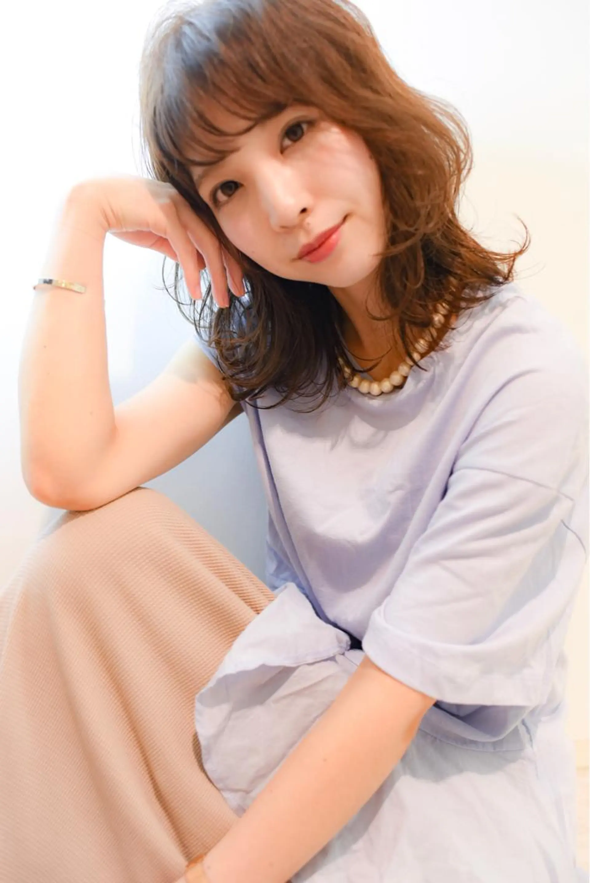 ミディアム ウルフカット ai あいのヘアスタイル
