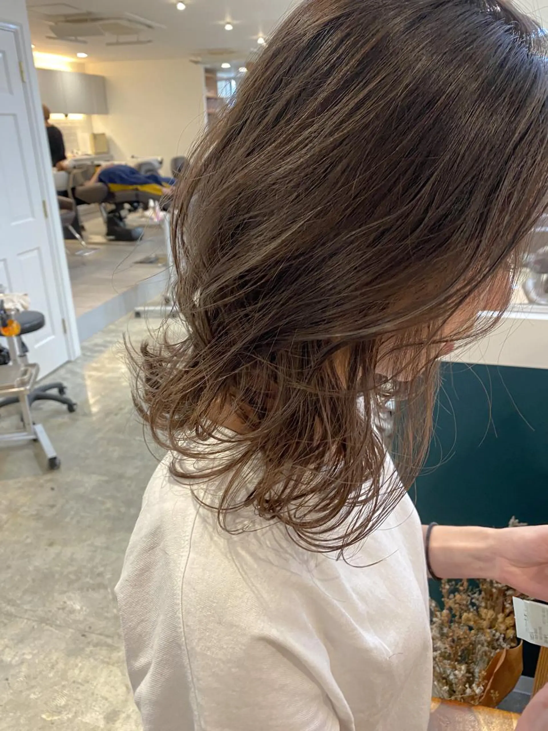 セミロング ハイライト fit stand /HIIRAGIのヘアスタイル