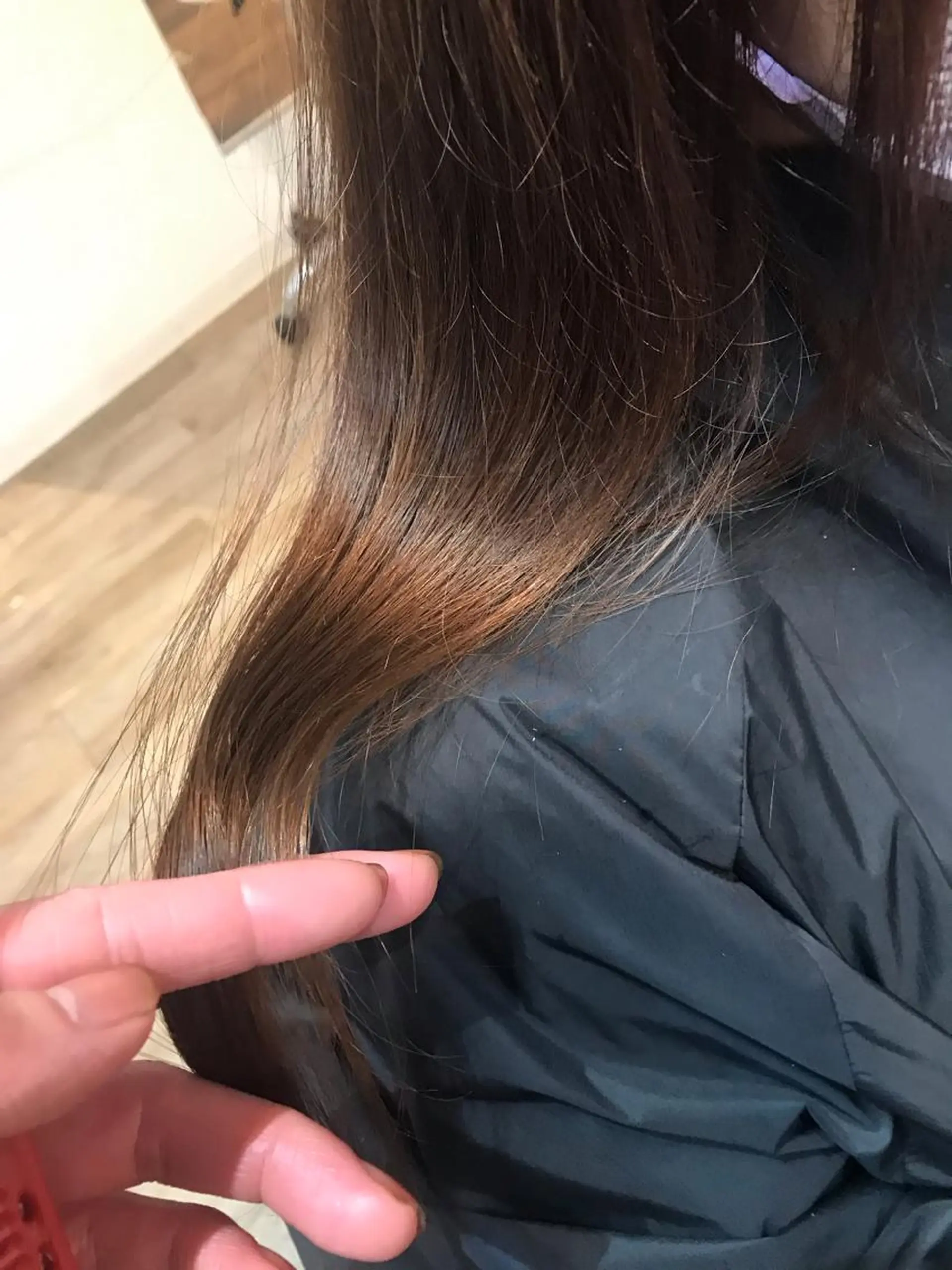 セミロング 髪質改善 カット ヘアカラー トリートメント ブリーチ/髪質改善/ レイヤー/YUTO‎のヘアスタイル