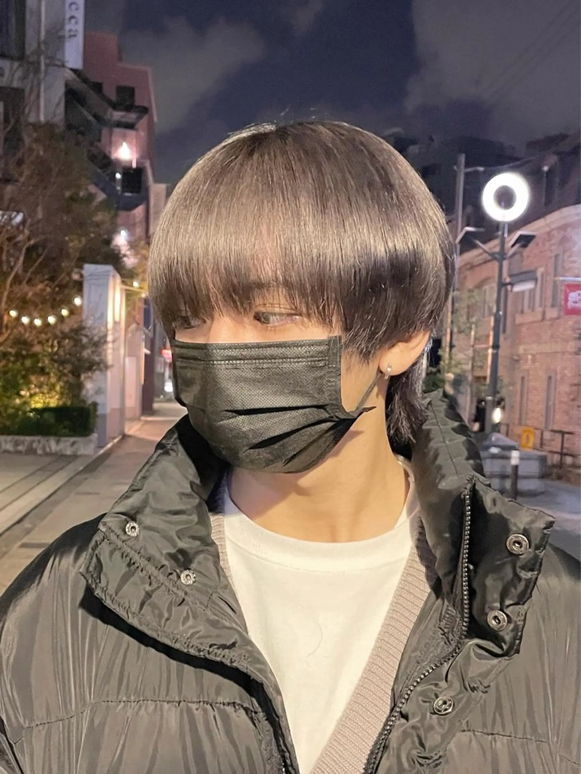 ショート カラー メンズ グレージュ ヘアカラー トリートメント ヘッドスパ ヘアセット 柔らかカラー/ レイヤーYUTO🧋のヘアスタイル