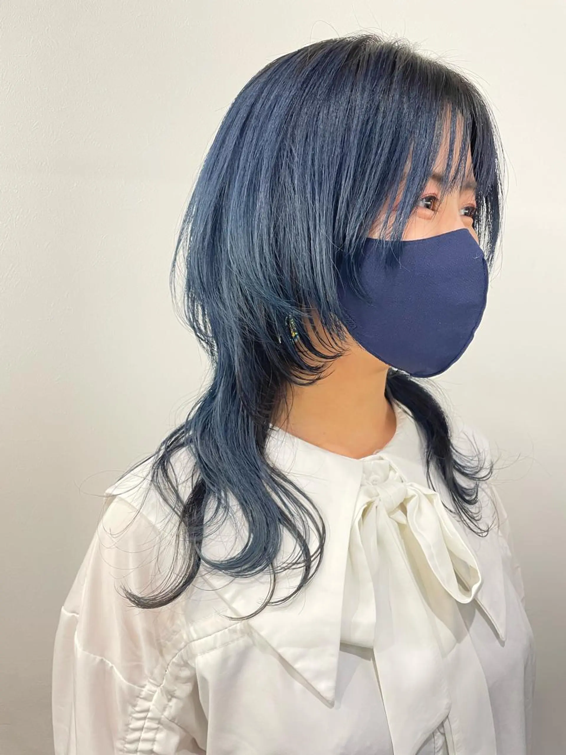 セミロング ウルフカット カット やまぎし ひろきのヘアスタイル