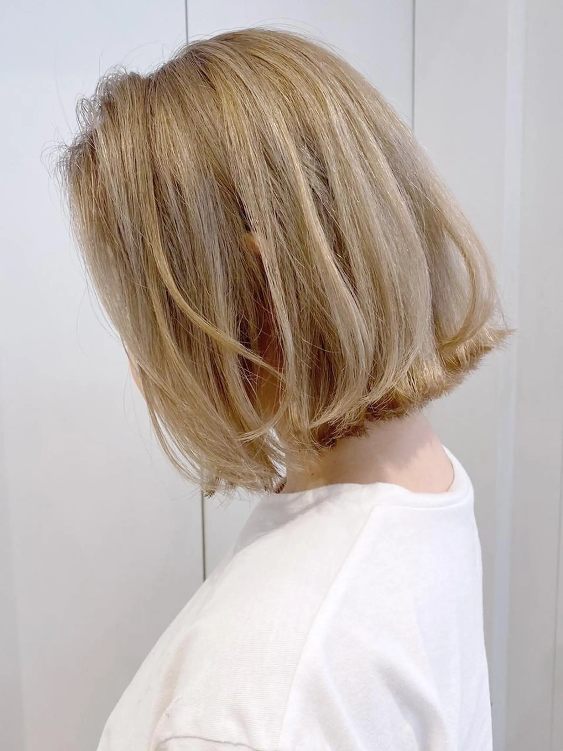 ミディアム カラー ヘアアレンジ パーマ アッシュ ボブ ITbyALBUM 松戸のヘアスタイル