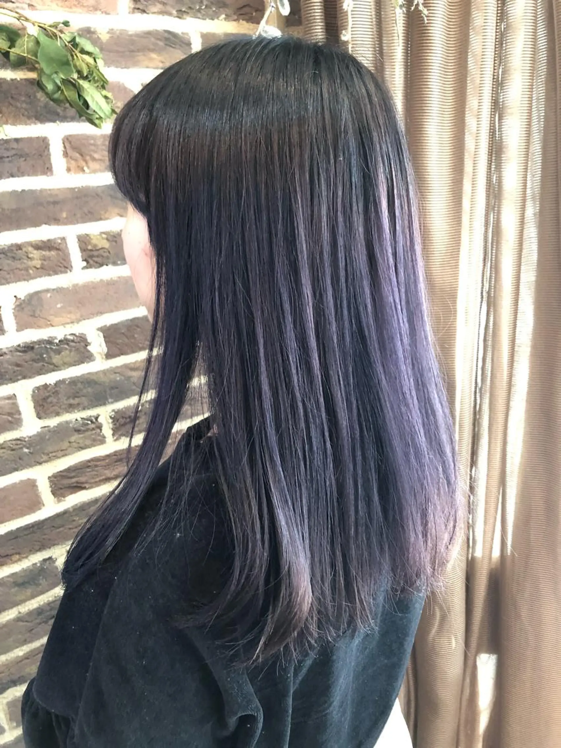 セミロング カラー ブリーチ グラデーションカラー ラベンダーカラー 外国人風カラー 高橋 隆一のヘアスタイル