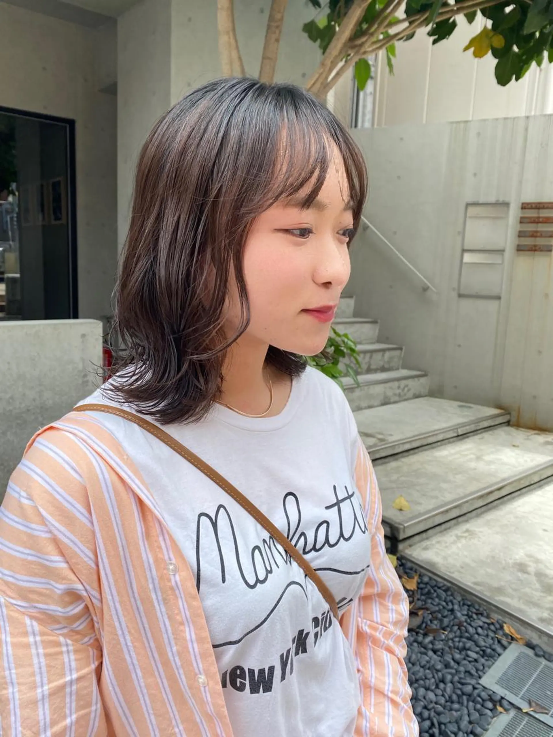 ミディアム タカノ ノゾミのヘアスタイル