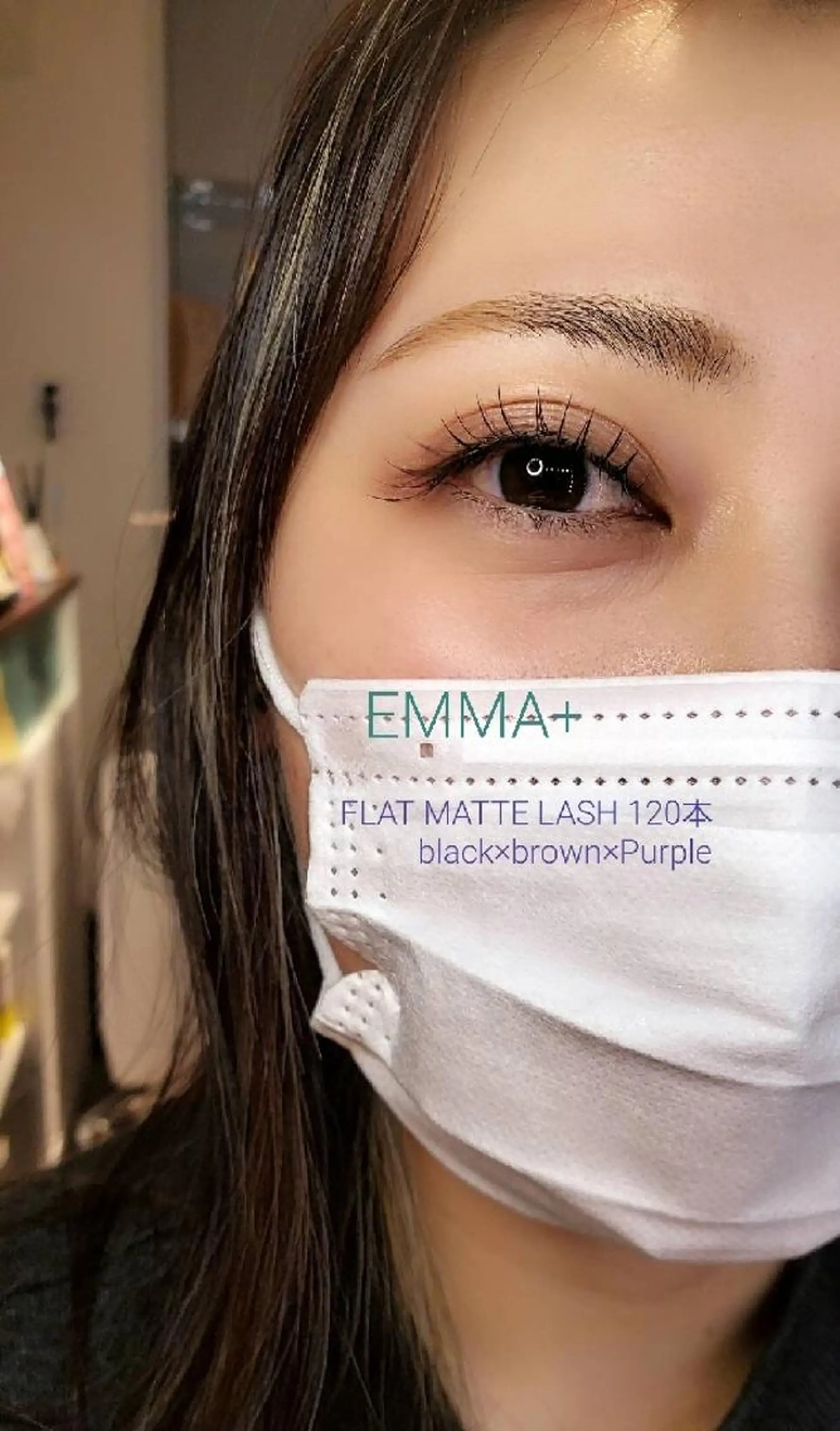 マツエク・マツパ フラットラッシュ EMMA plus．のマツエク・マツパデザイン