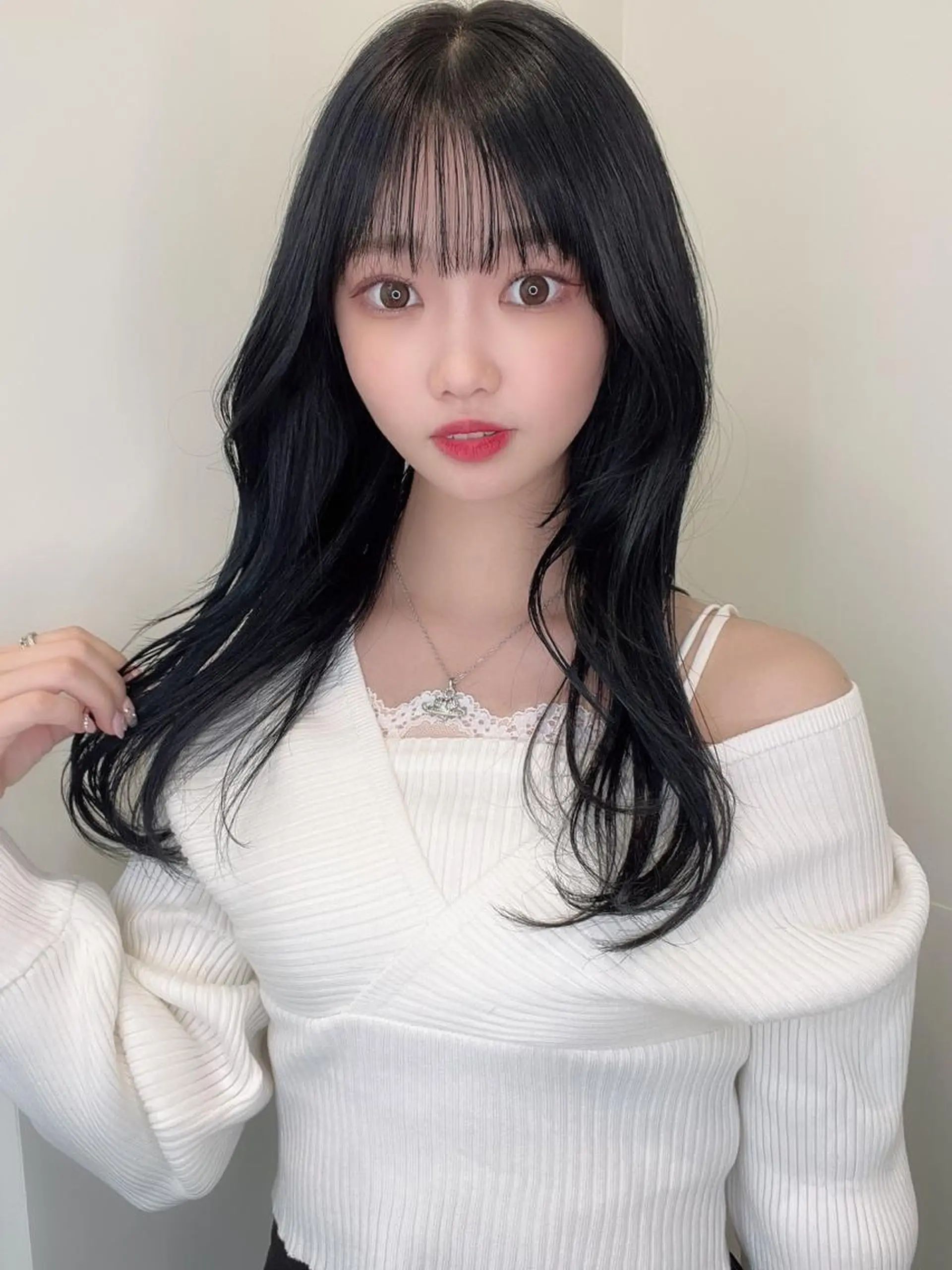 ロング レイヤーカット ヘアカラー トリートメント レイヤー/ハッシュ 渋谷/サッタのヘアスタイル