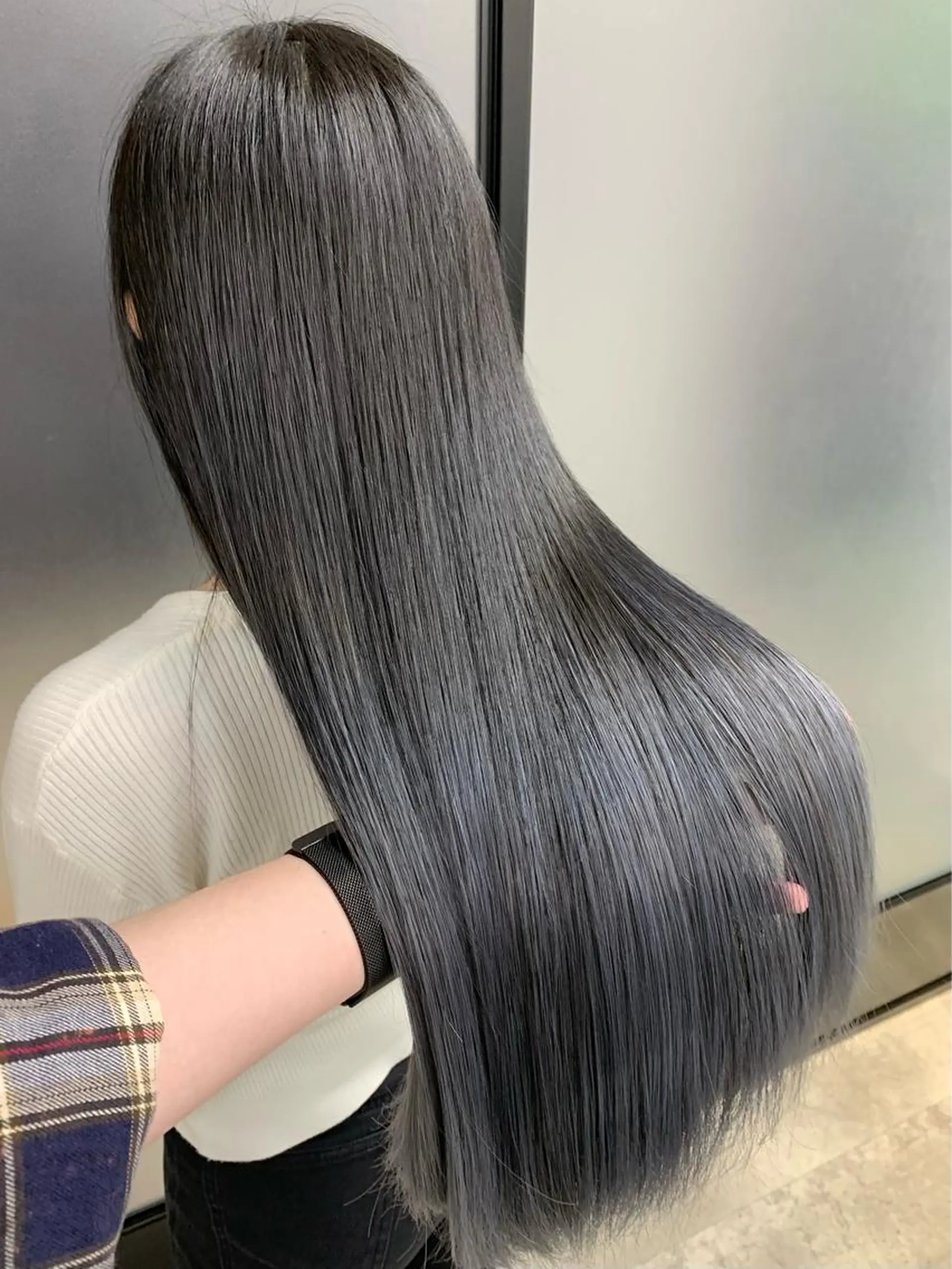 ロング カラー ベージュカラー グラデーションカラー ハイライトカラー くせ毛 外国人風カラー 阿部 圭悟のヘアスタイル