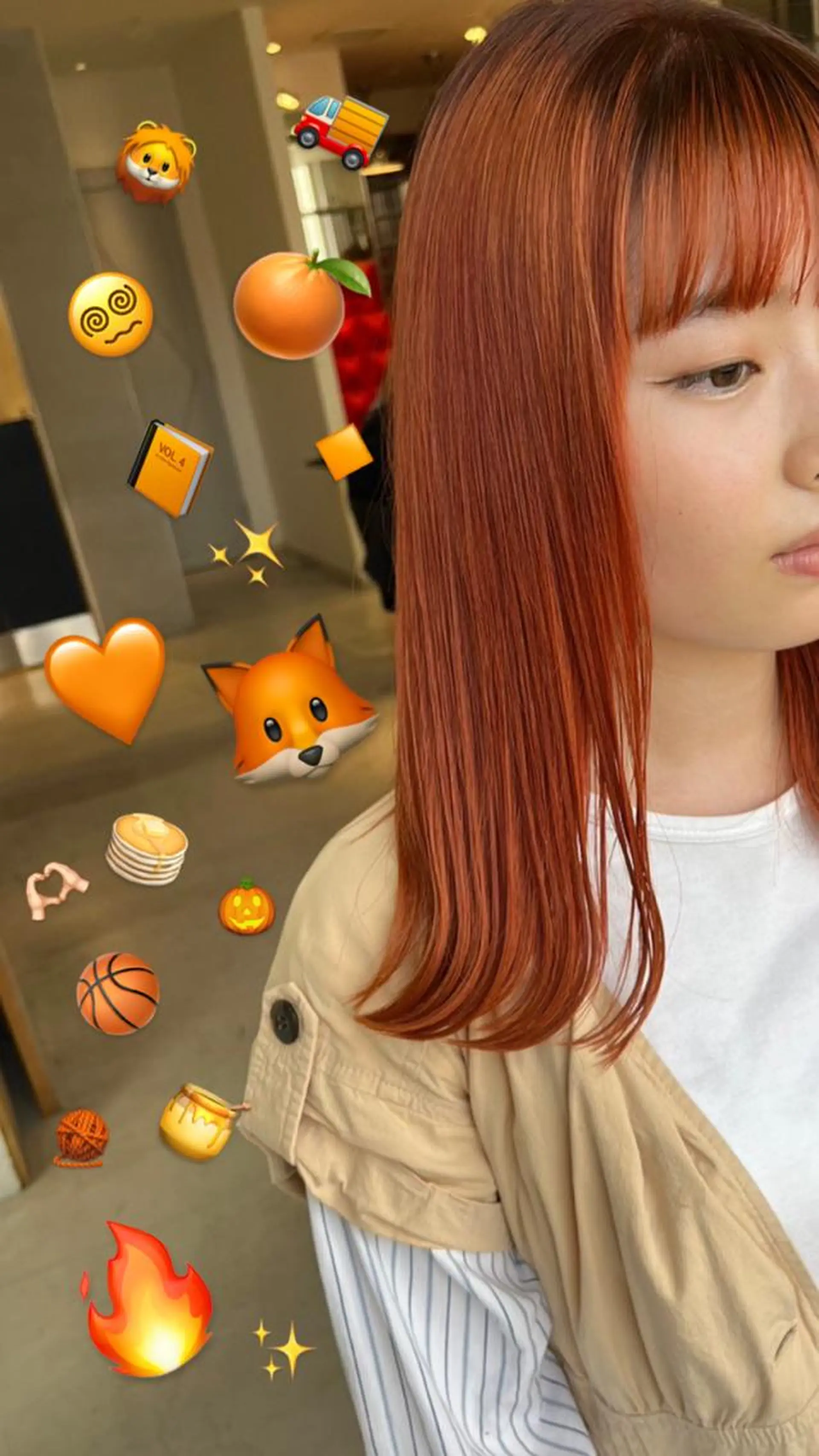 セミロング ヘアカラー トリートメント 🌶F-CODE RINA🌶のヘアスタイル