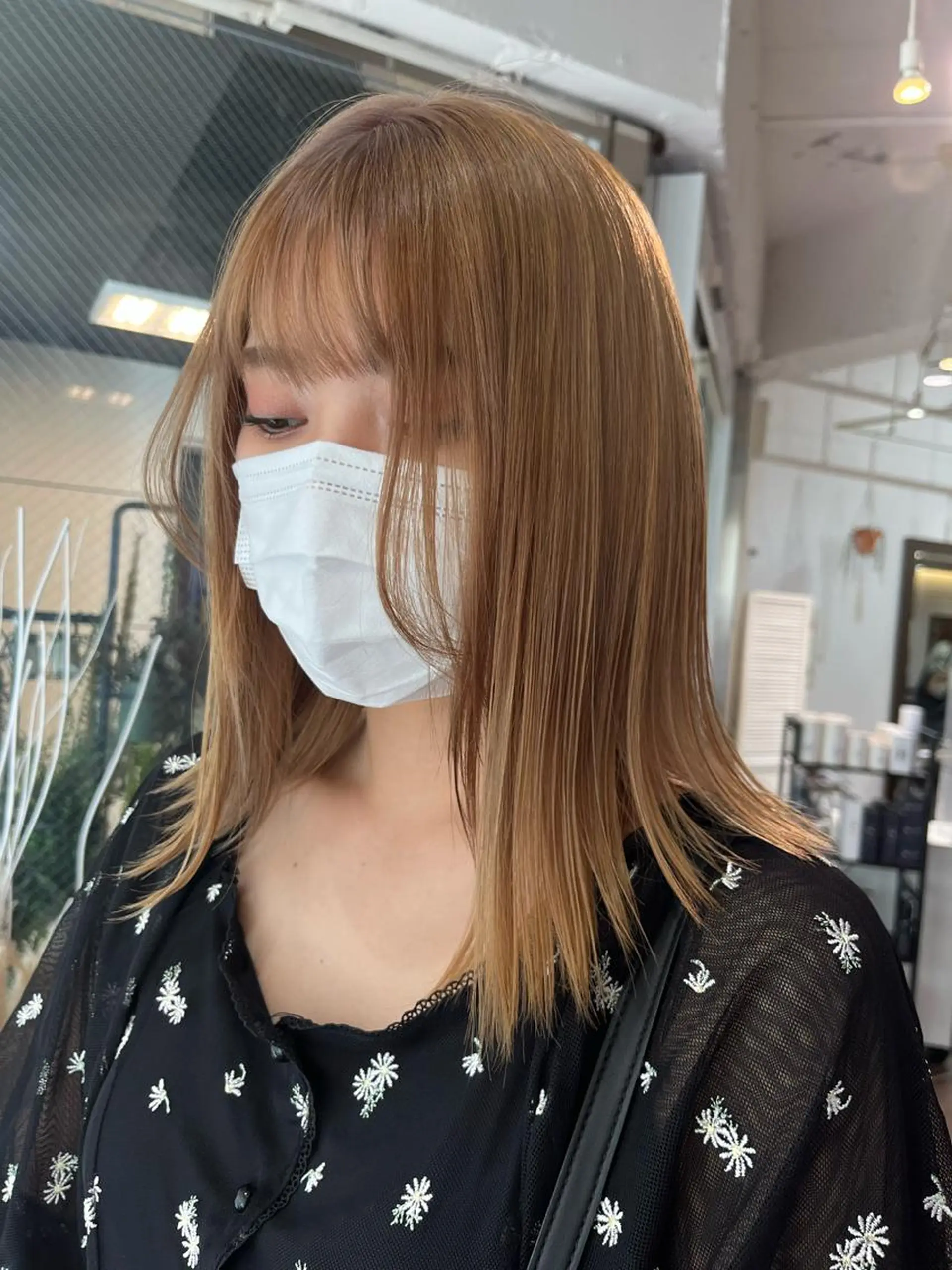 ミディアム カラー 💖デザインカラー/ タダ ハナカ💖のヘアスタイル