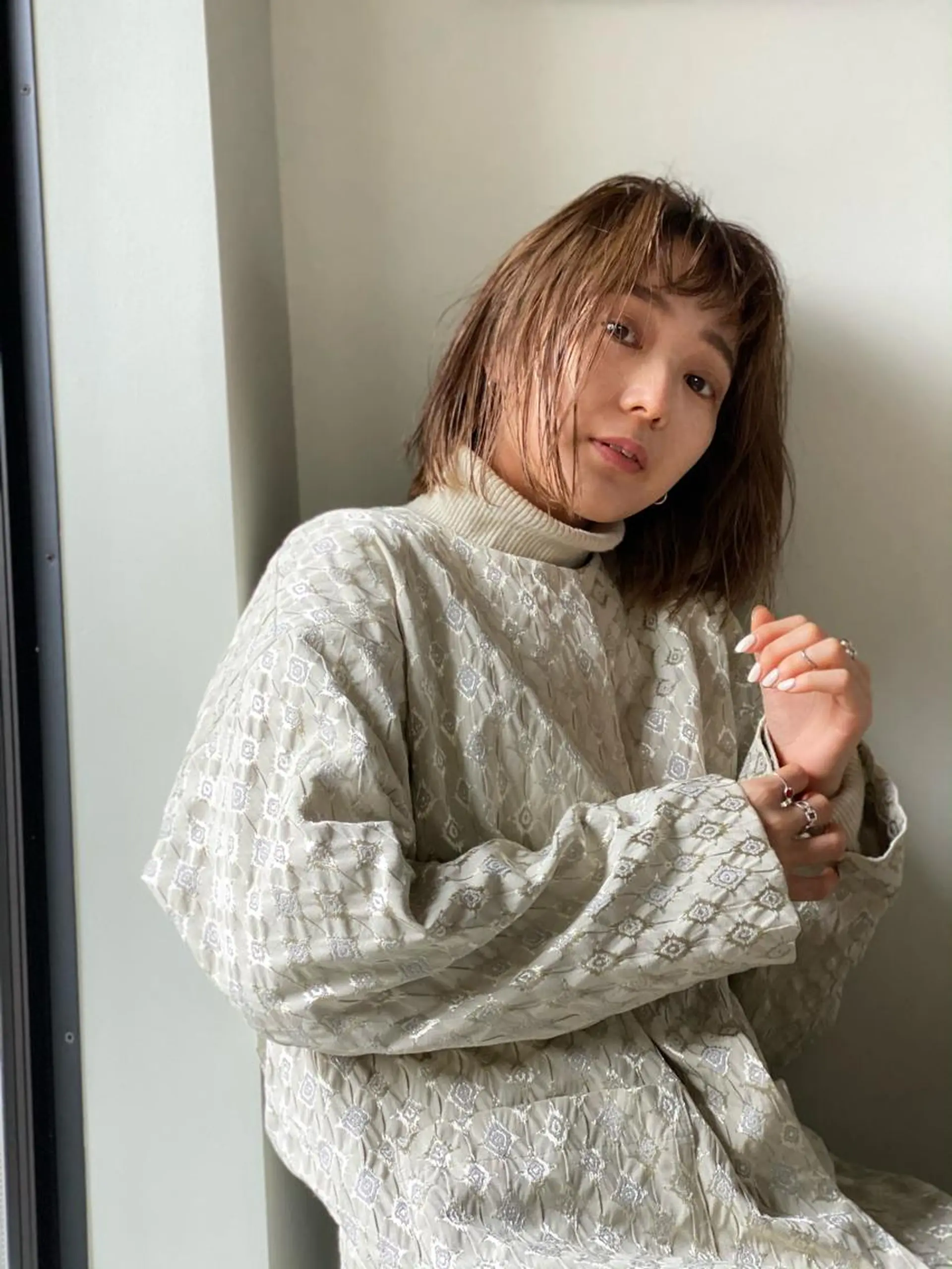 ミディアム 美髪ストレート 川本雄己のヘアスタイル