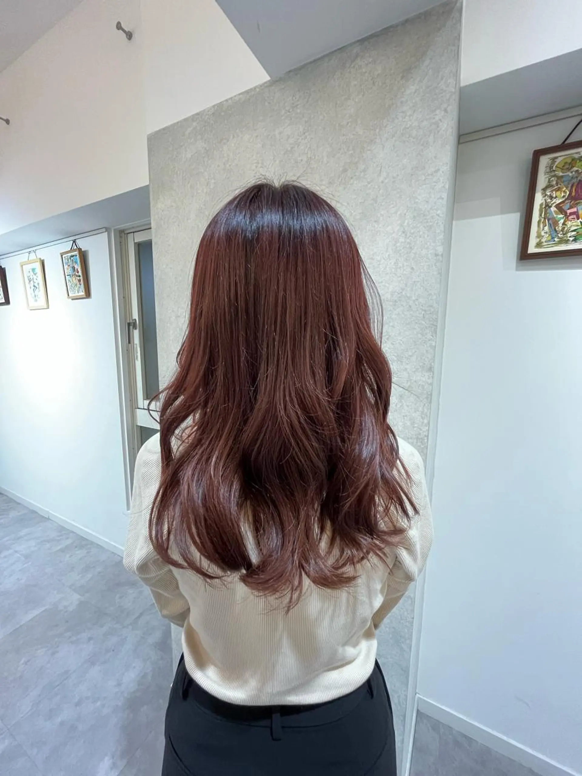 ロング ヘアカラー 菊池 純香のヘアスタイル