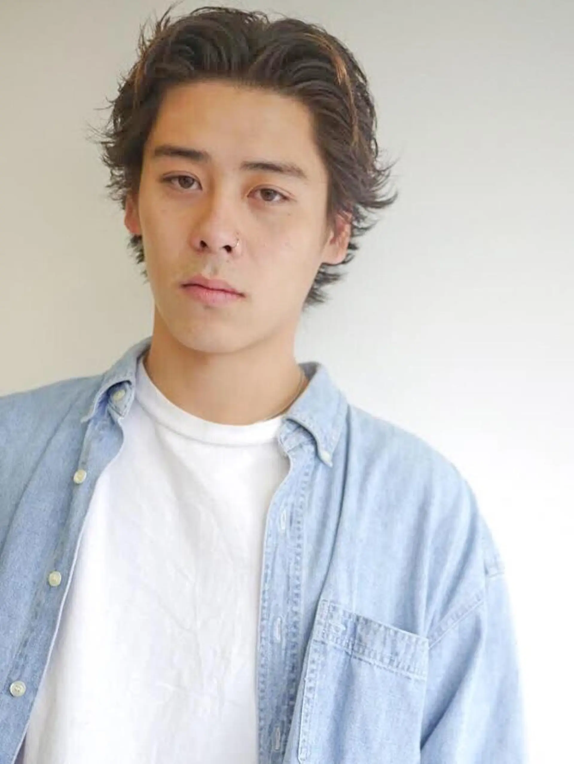 メンズ センターパート カット 渋谷メンズカット/ 工藤靖也のヘアスタイル