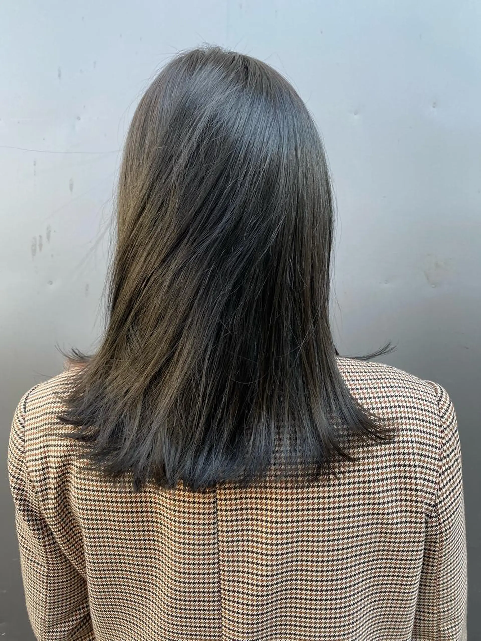 ミディアム カラー レイヤーウルフ エクステ磯部のヘアスタイル