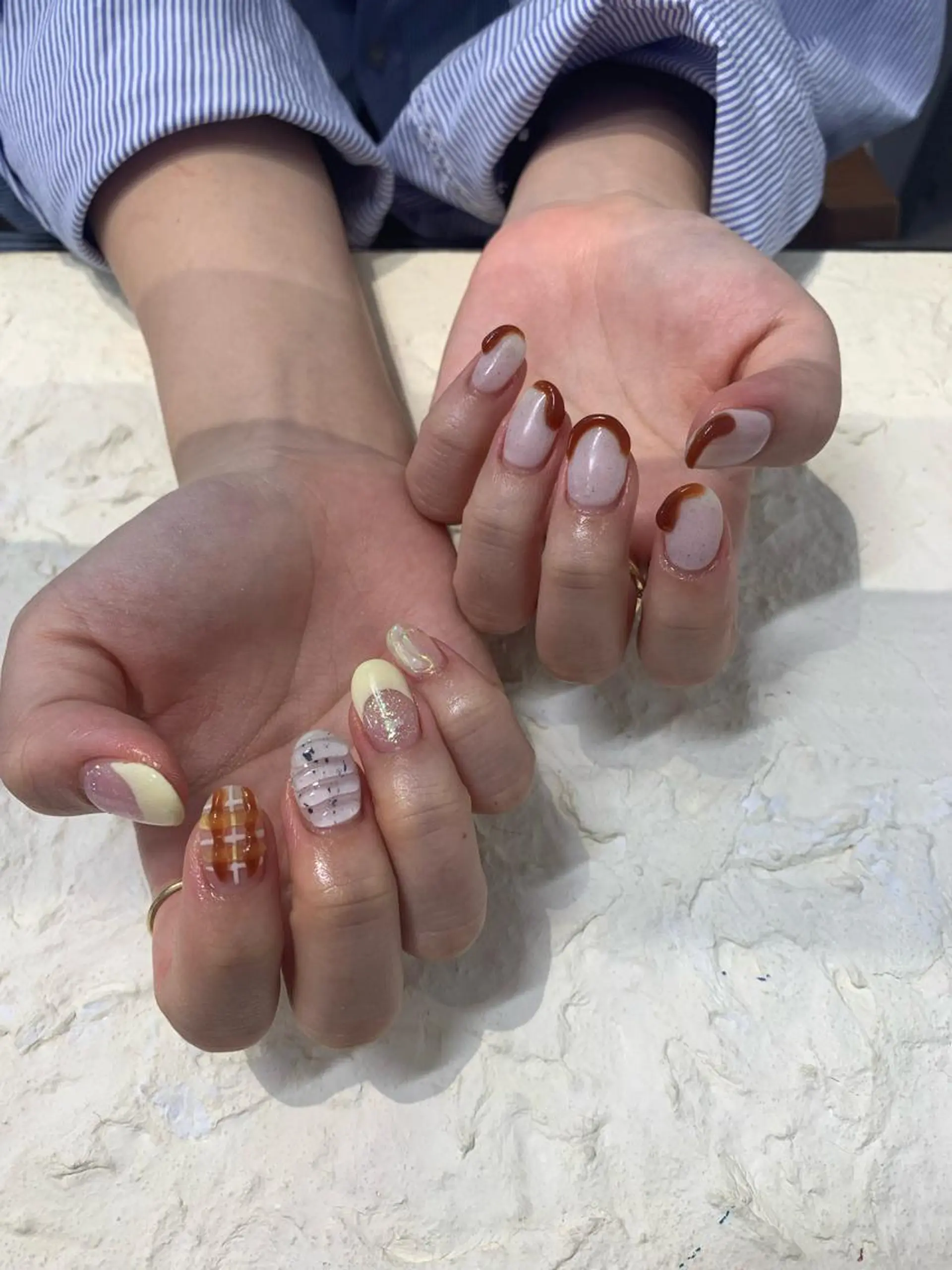 ネイル ぷっくりネイル マキノ ユイのネイルデザイン