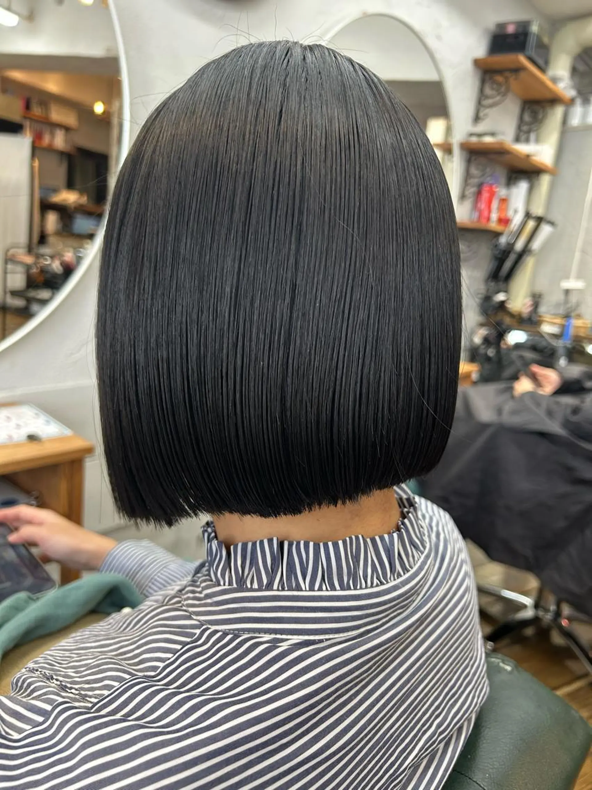 ミディアム カラー ヘアアレンジ 透明感カラー ボブ カット 透明感ヘアカラー chiharuのヘアスタイル