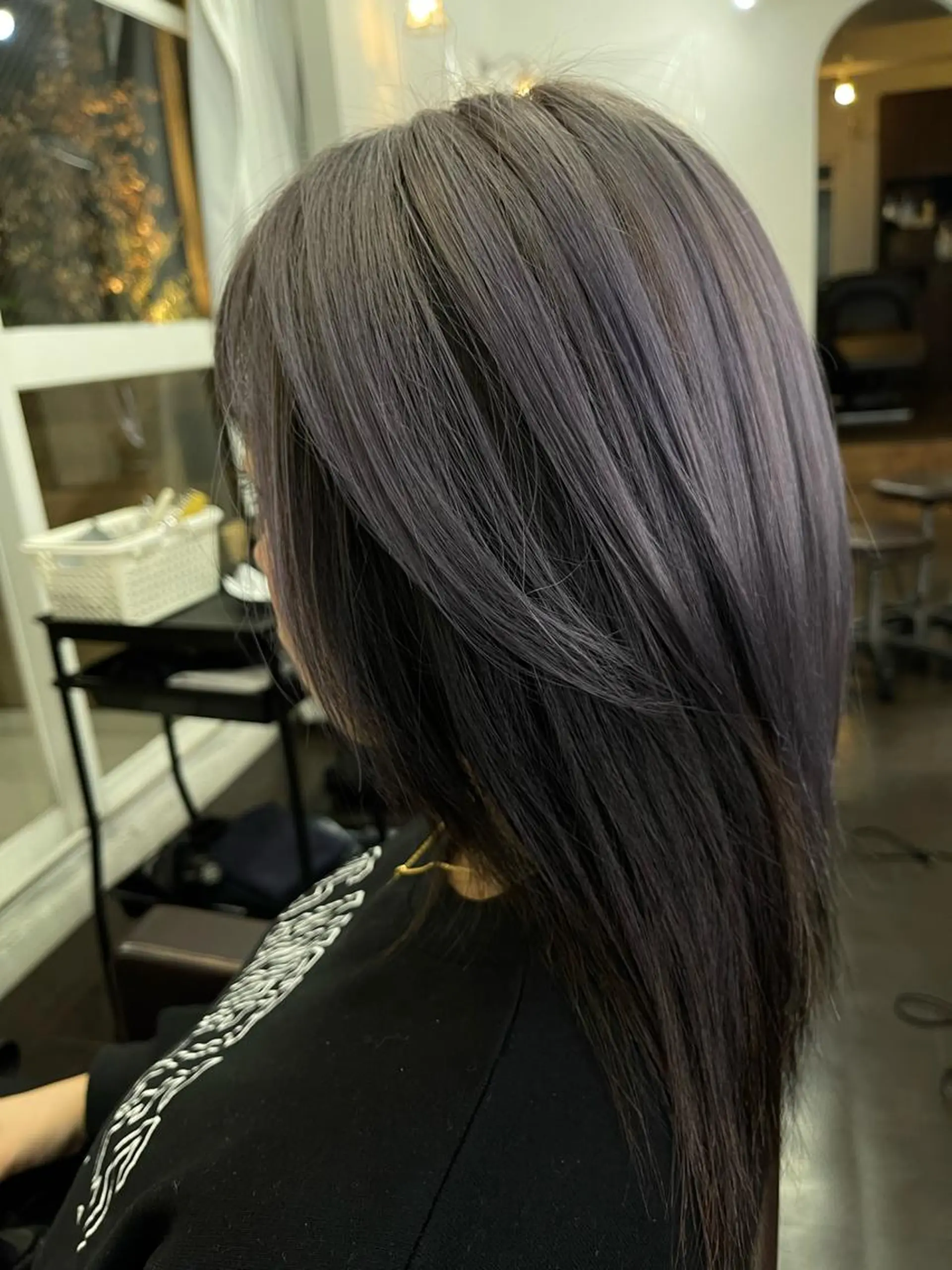 ミディアム カラー カット ヘアカラー トリートメント ヘッドスパ 竹下 了史のヘアスタイル