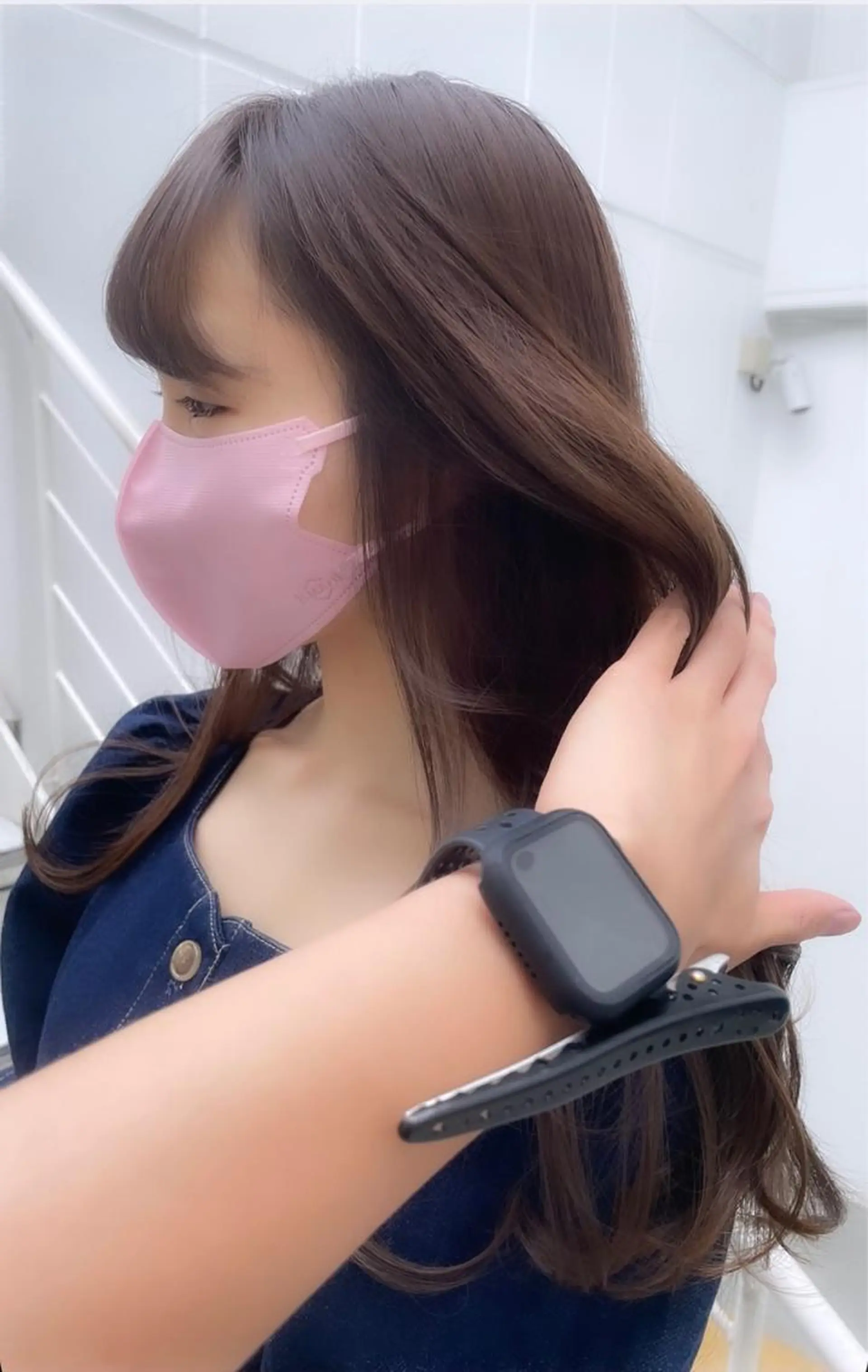 セミロング セミロングパーマ ボブ デート ハイライト 髪質改善 カット ヘアカラー トリートメント 【20代ダメージ毛に 髪質改善】のヘアスタイル