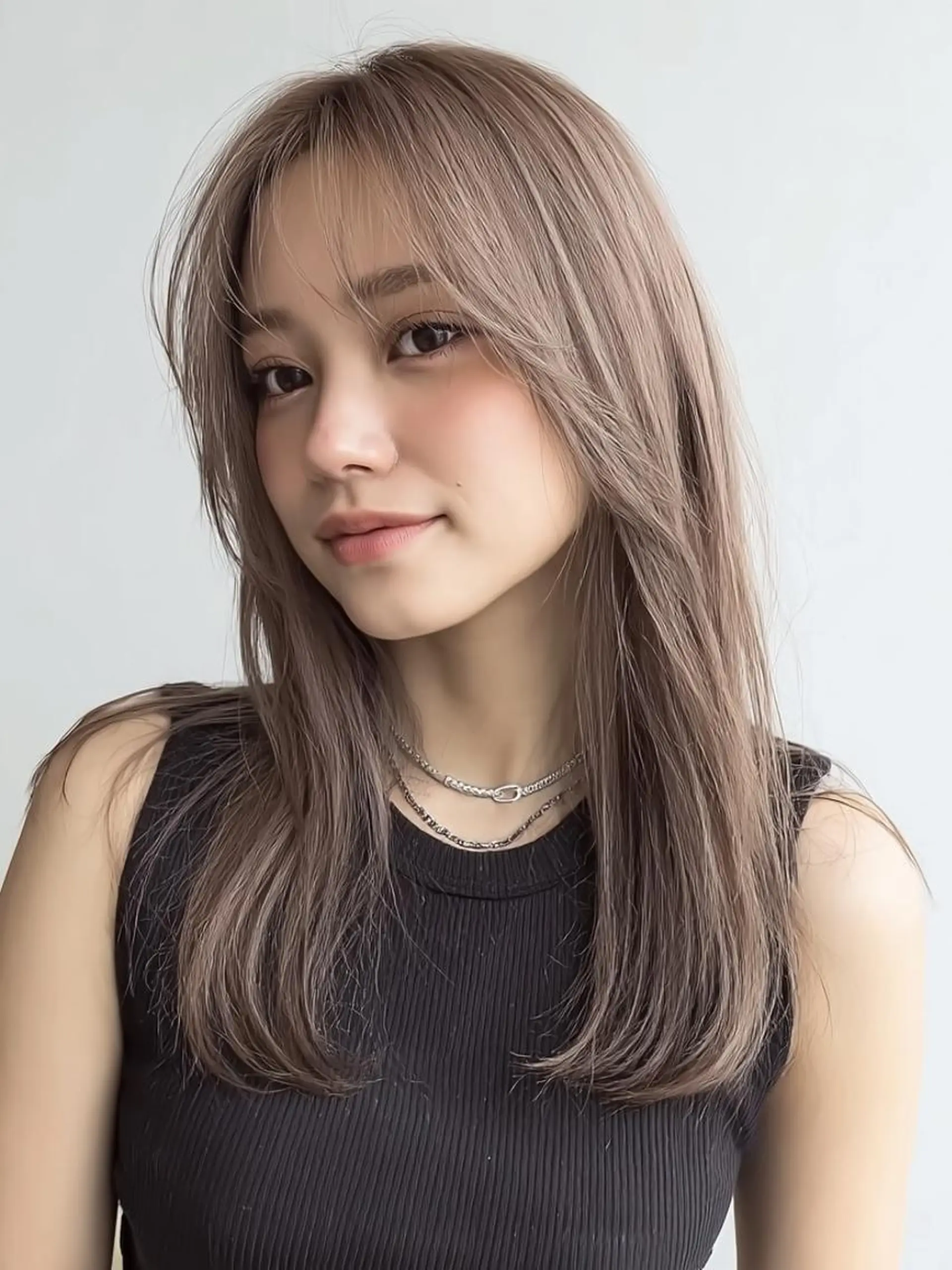 ミディアム ヘアカラー ❄️透明感カラー❄️ メンズ✂️TOWAのヘアスタイル