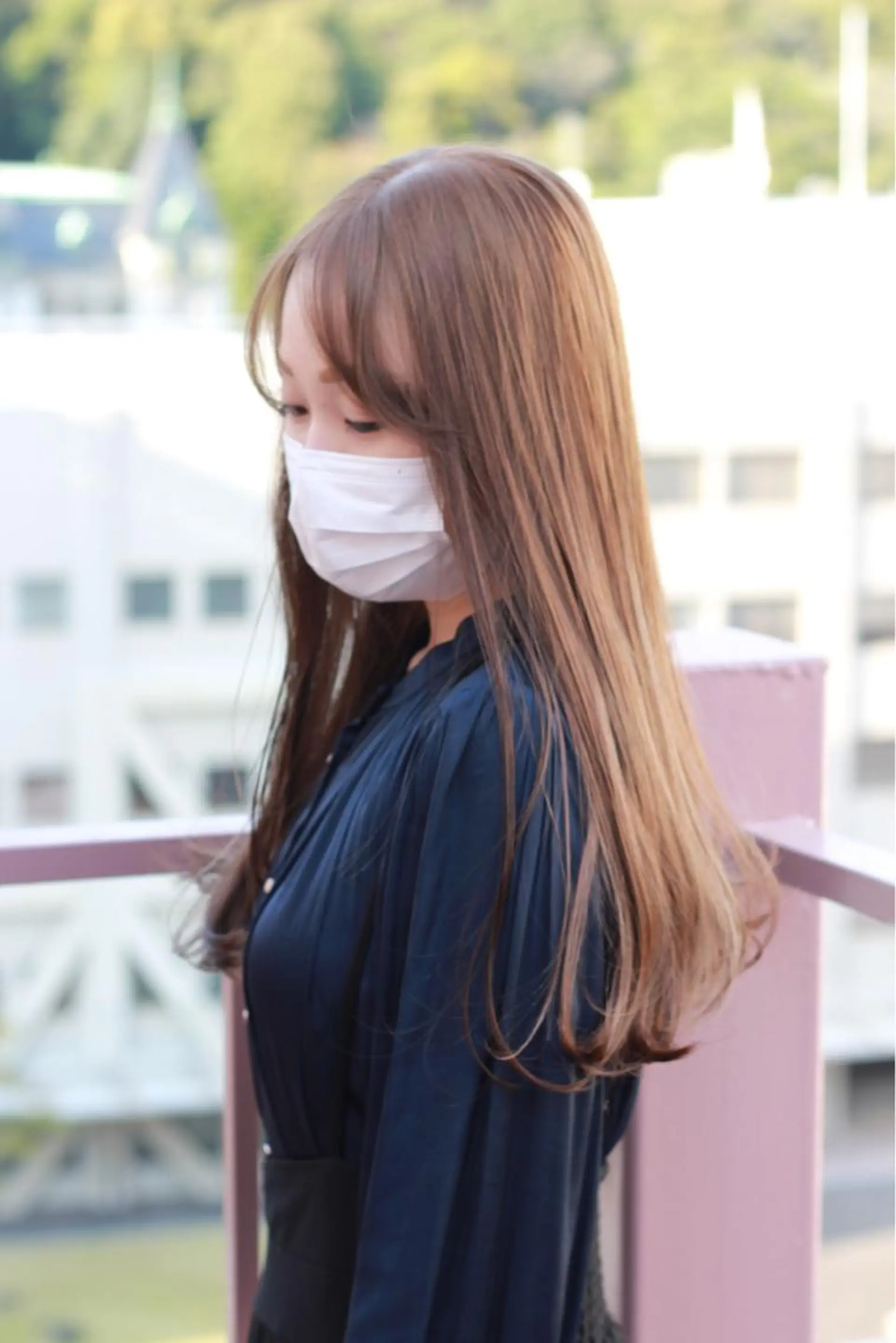 ロング カラー ベージュカラー ミルクティーベージュ ヘアカラー Viage （ビアージュ）のヘアスタイル