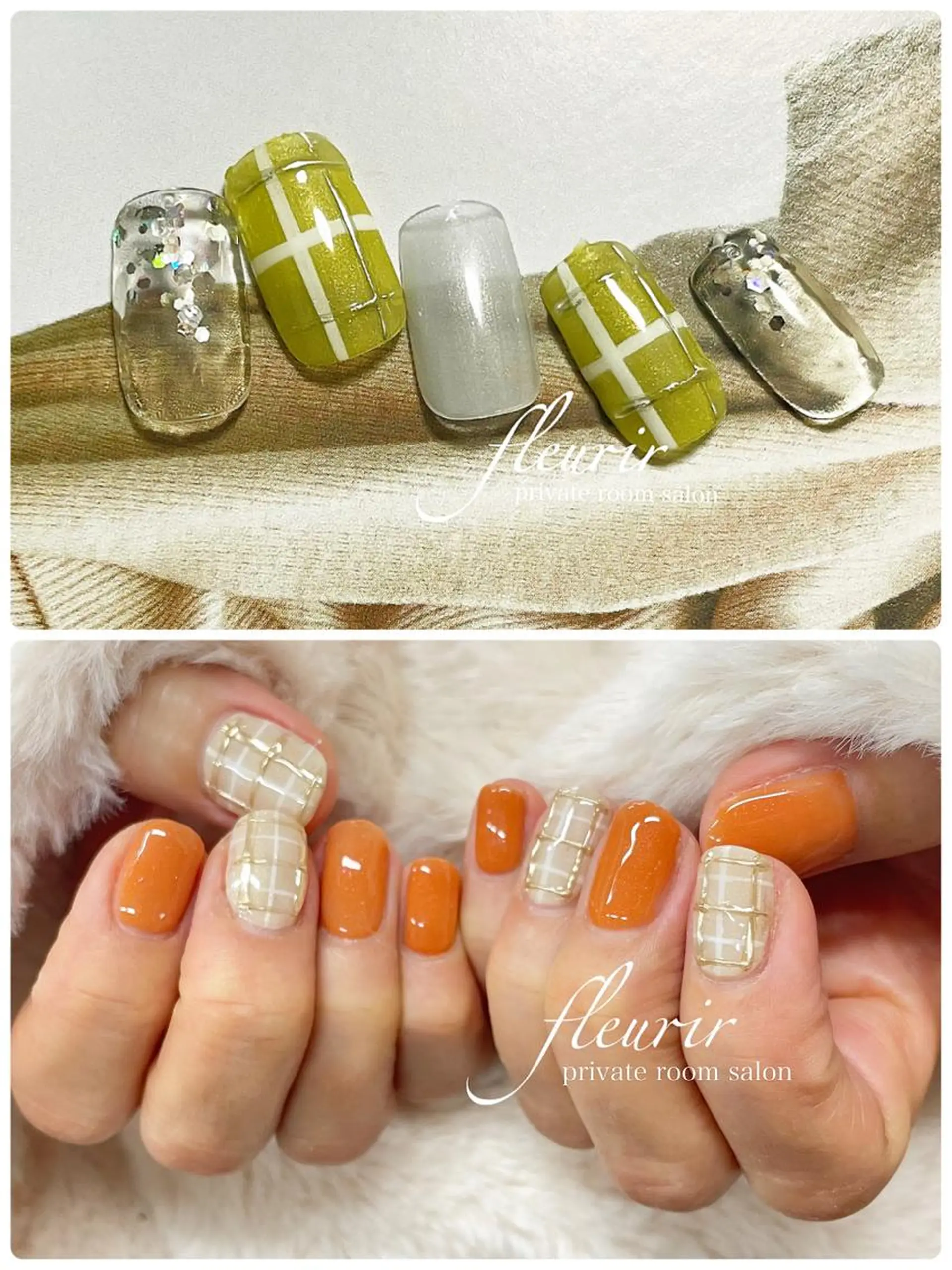 ネイル アートネイル 長さ出し ジェルネイル ハードジェル ミラーネイル フルリール 【プライベートサロンのネイルデザイン