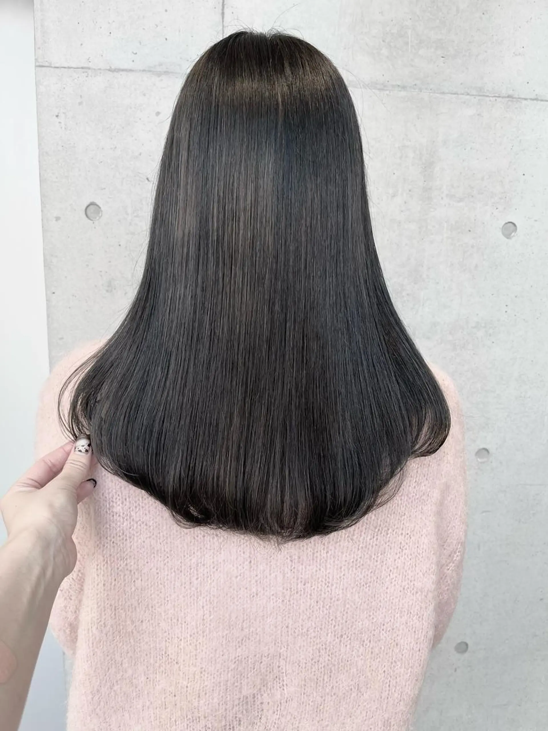 ロング カラー カット ヘアカラー トリートメント ヘッドスパ ヘアセット 透明感/オリーブ/ グレージュ/YUKAのヘアスタイル