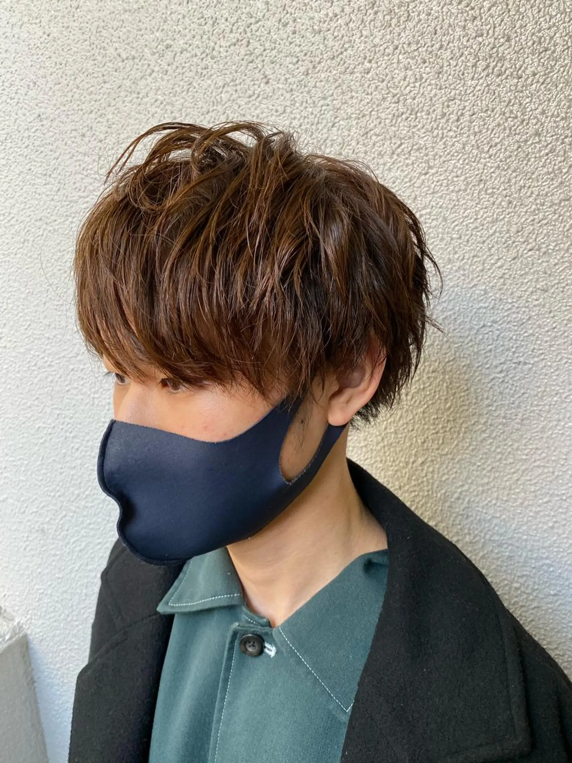 ミディアム カラー メンズ 柳澤 和也のヘアスタイル