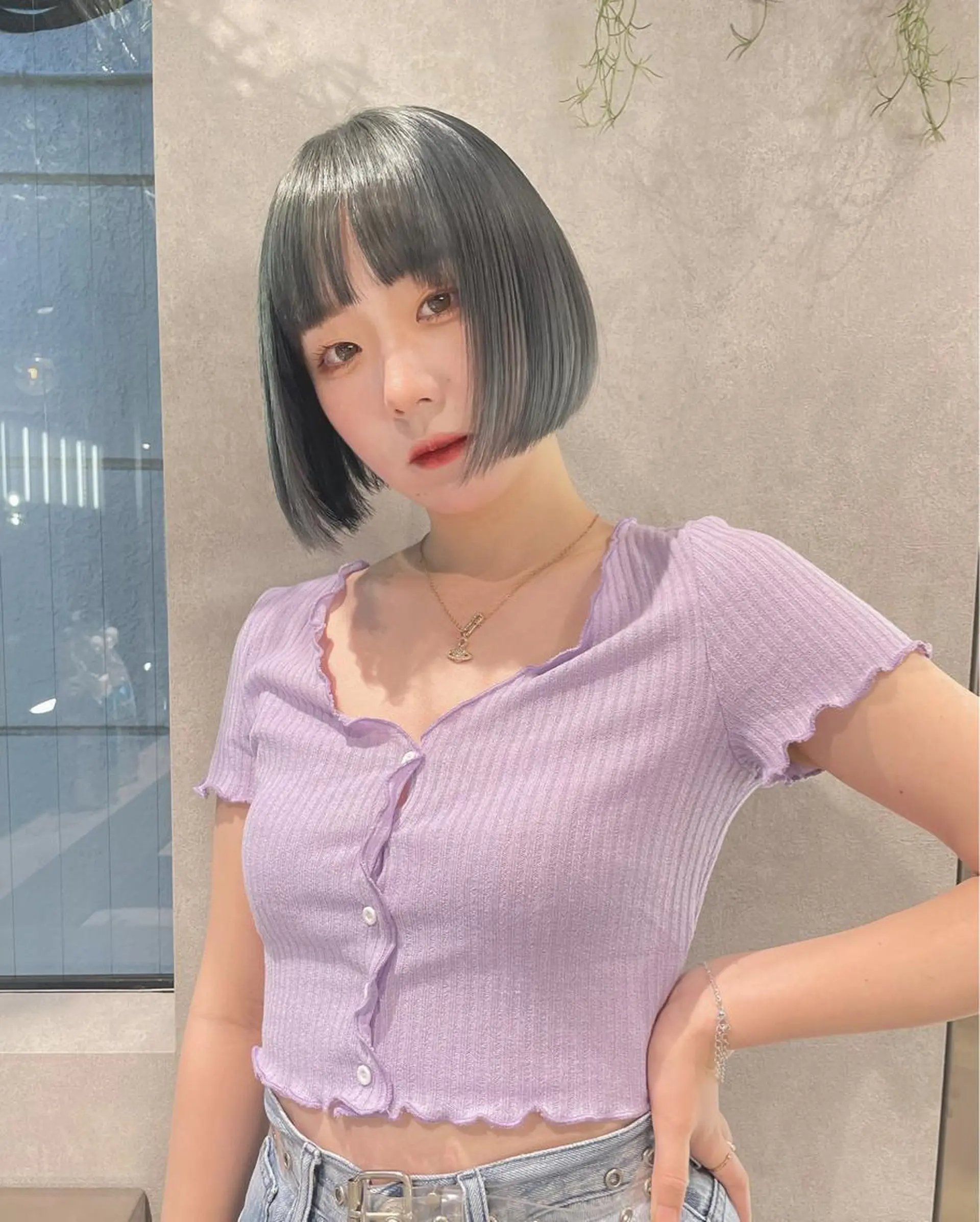 ミディアム カラー ヘアアレンジ トレンドlayer cut💐mihoのヘアスタイル