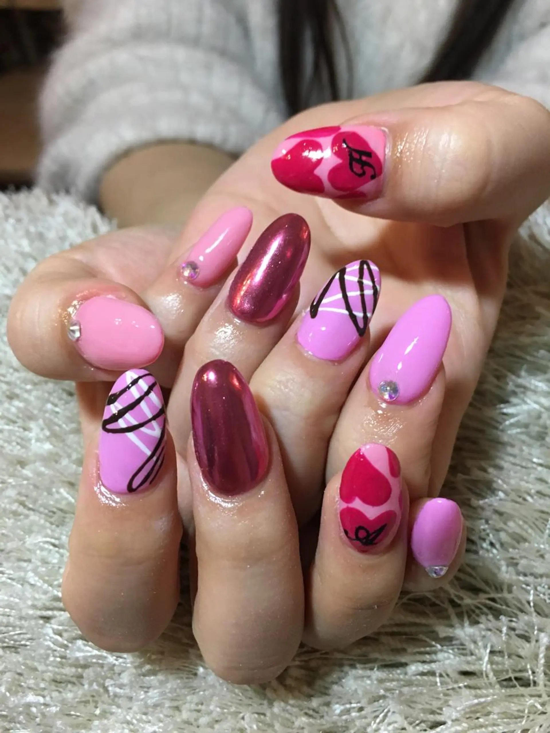 ネイル ハンドネイル 星 亜也加のネイルデザイン