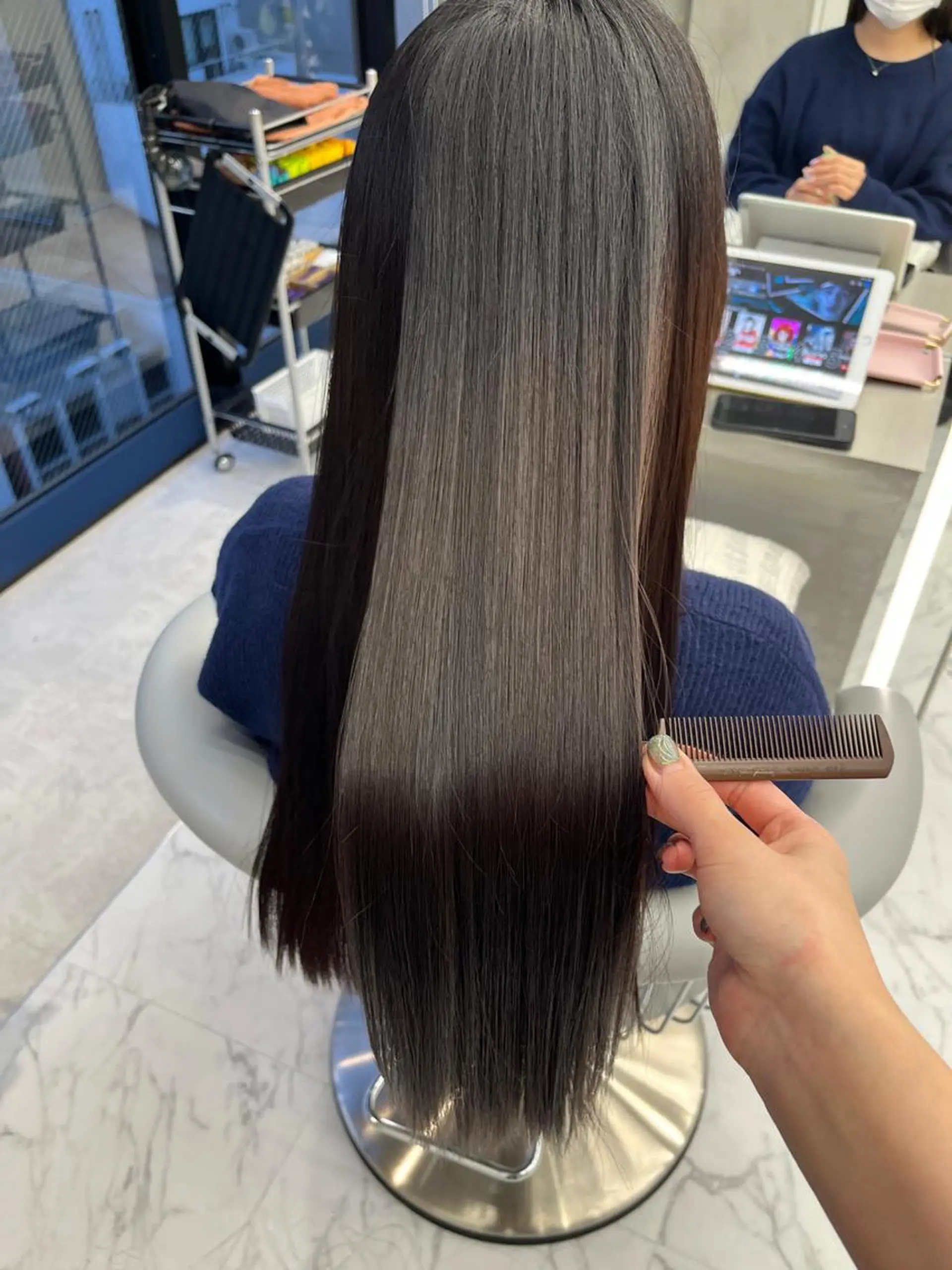 ロング トリートメント 酸熱トリートメント トリートメント ✨縮毛矯正✨レイヤー ホウダカズヒロのヘアスタイル