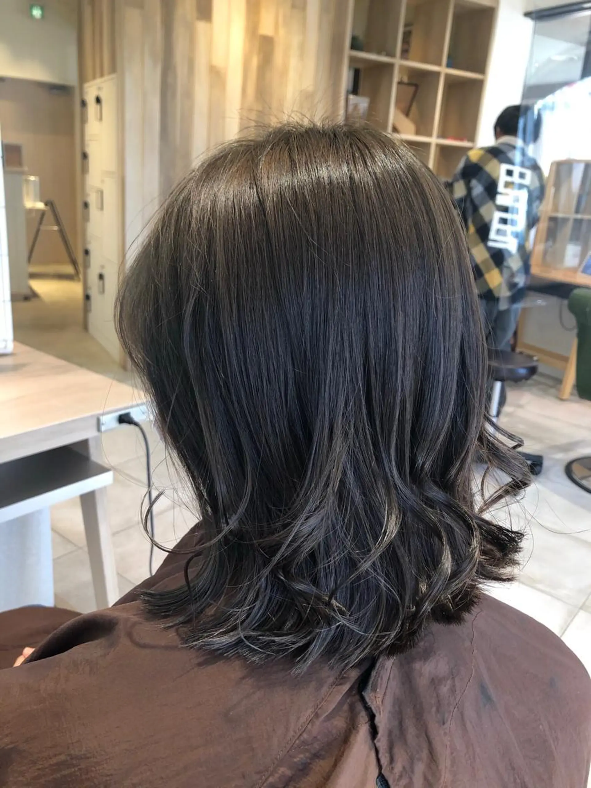 セミロング カット パーマ トリートメント 池田 美紀のヘアスタイル