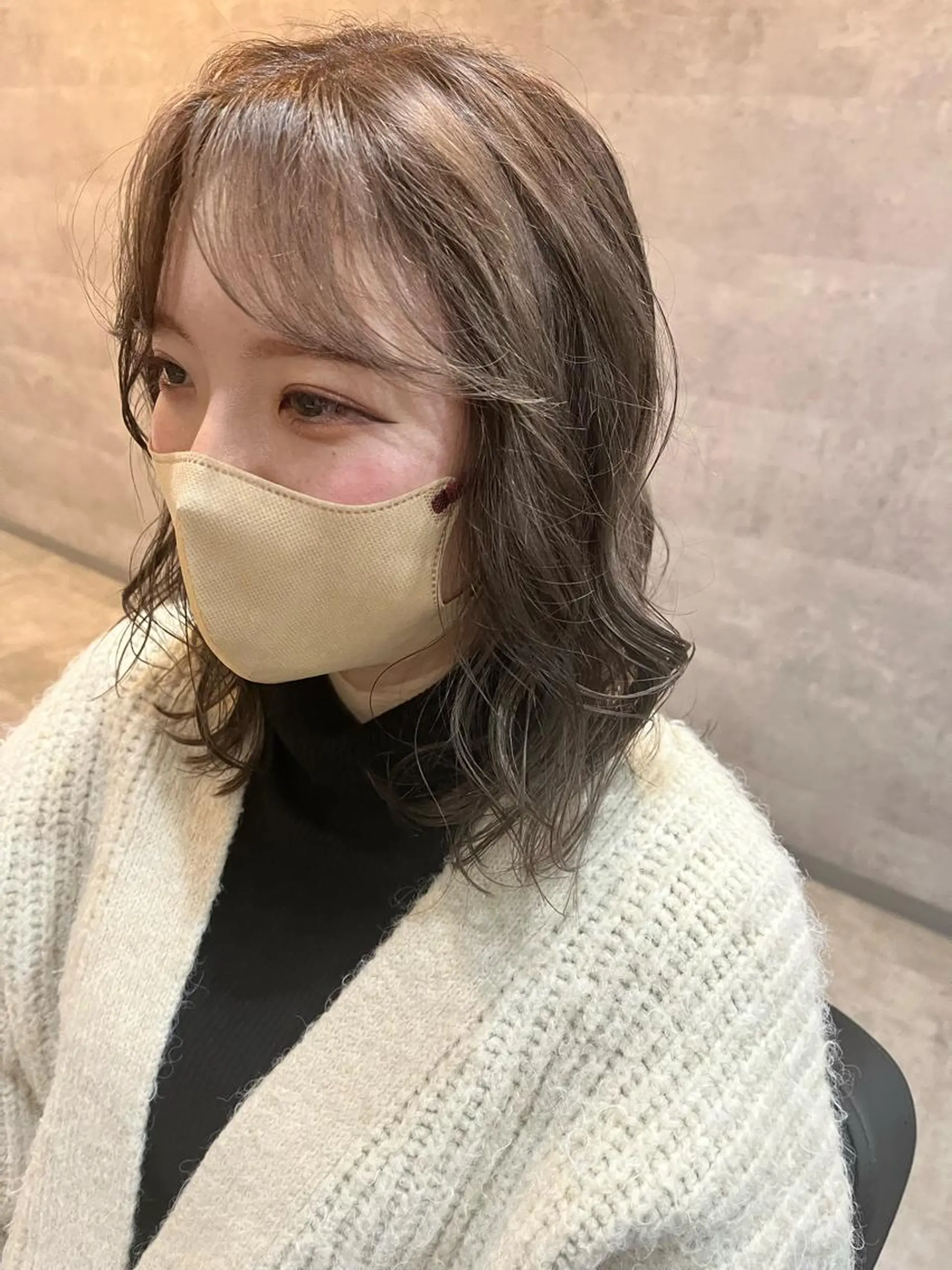 ミディアム カラー ダブルカラー 新宿のヘアスタイル