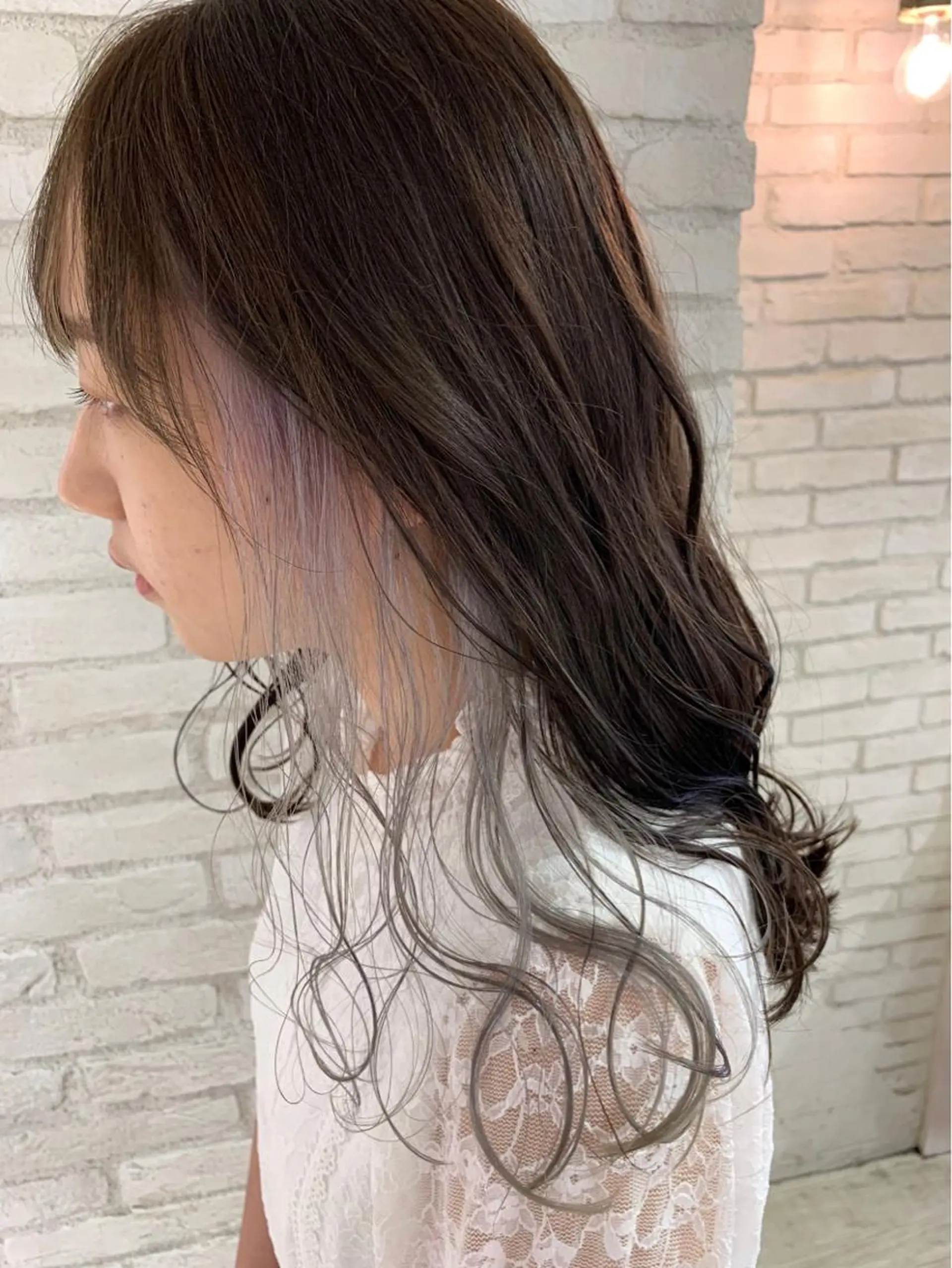 セミロング カラー 韓国ヘア/艶カラー /田中悠佑のヘアスタイル