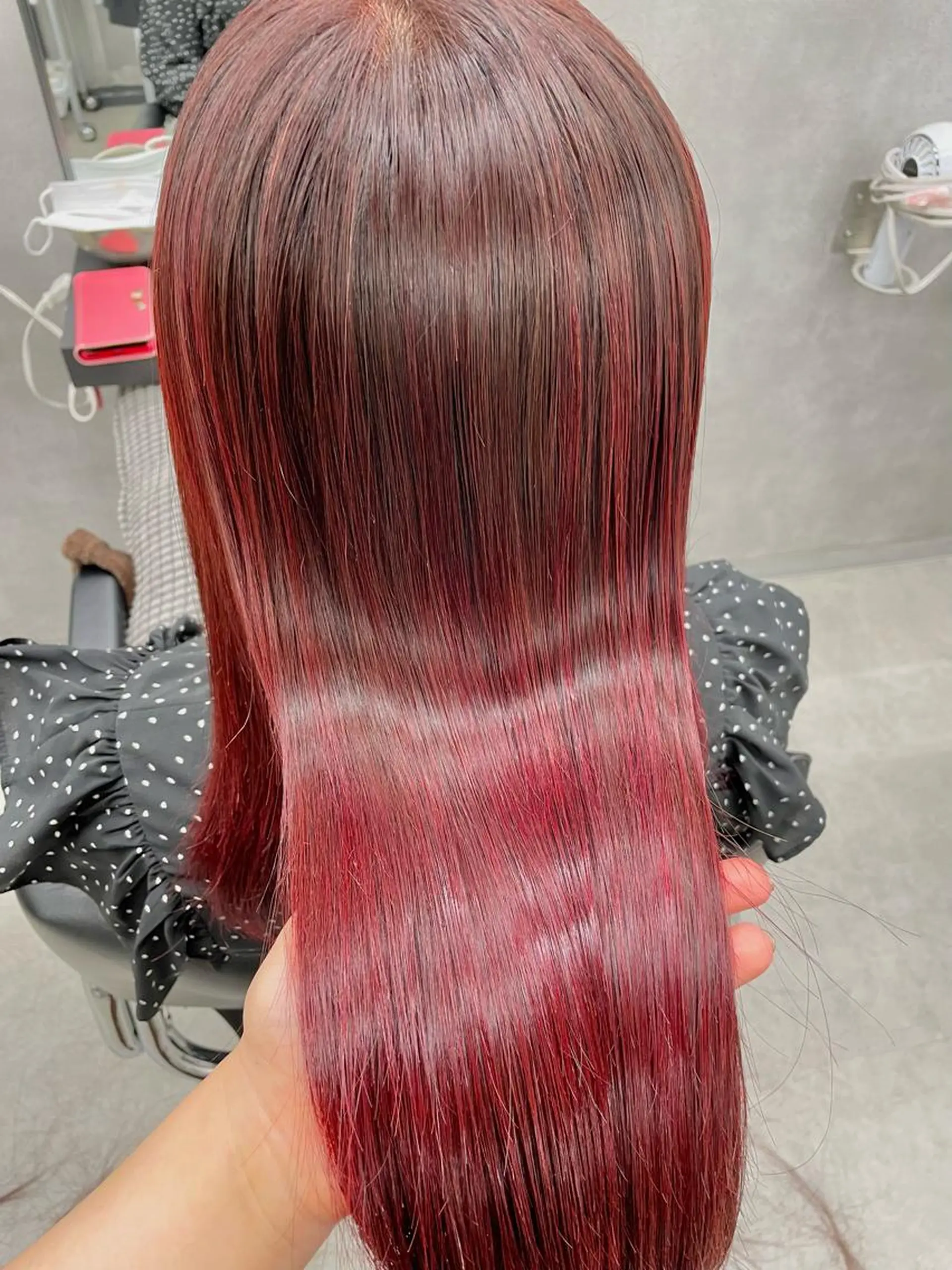 ロング カラー ブリーチ ブリーチなしカラー ヘアカラー トリートメント すぐ巻ける縮毛矯正 🍀勝倉　麗のヘアスタイル