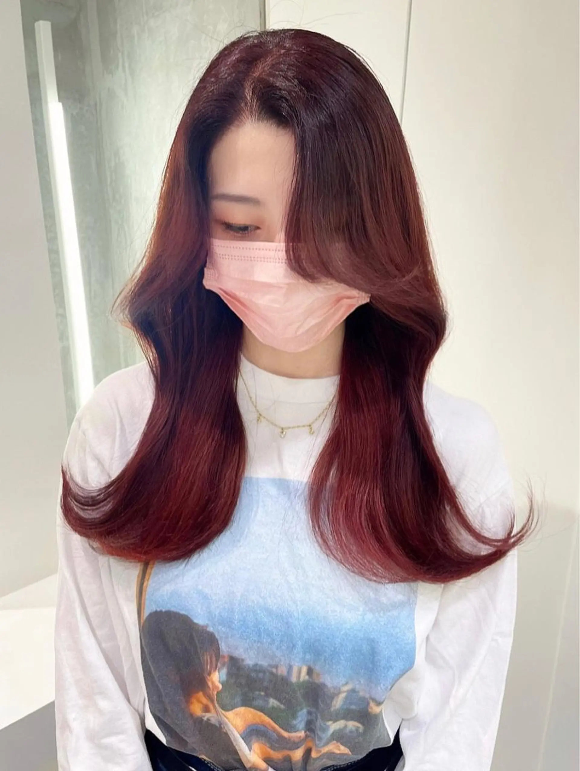 ロング 銀座／レイヤーカット 🤍内野すみれのヘアスタイル