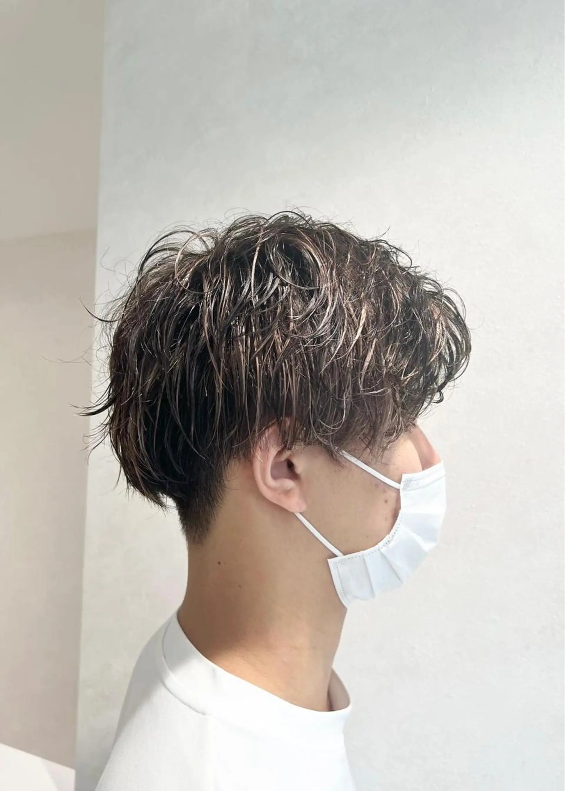 カラー パーマ メンズ フェードカット メンズパーマ スキンフェード 波巻きパーマ スパイラルパーマ 瀬野凌介/メンズ カット/パーマのヘアスタイル