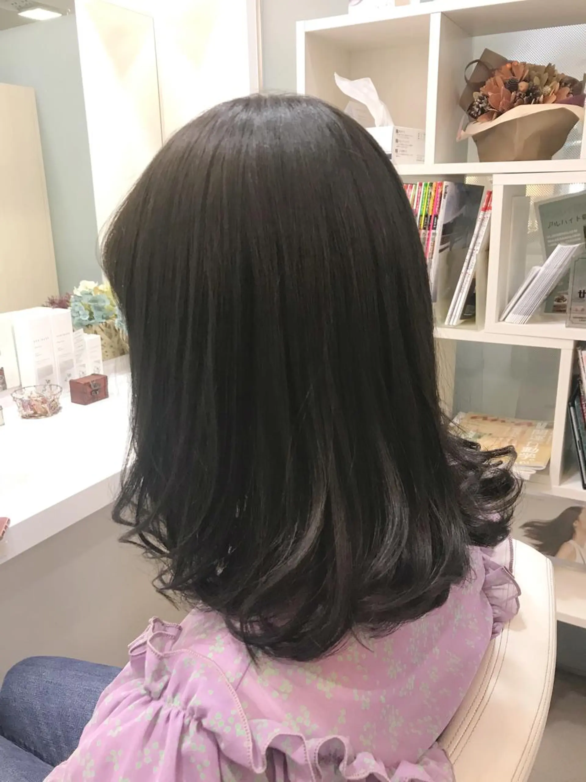 ミディアム カラー YASU🍎CUT 赤系カラー/ヘアケアのヘアスタイル