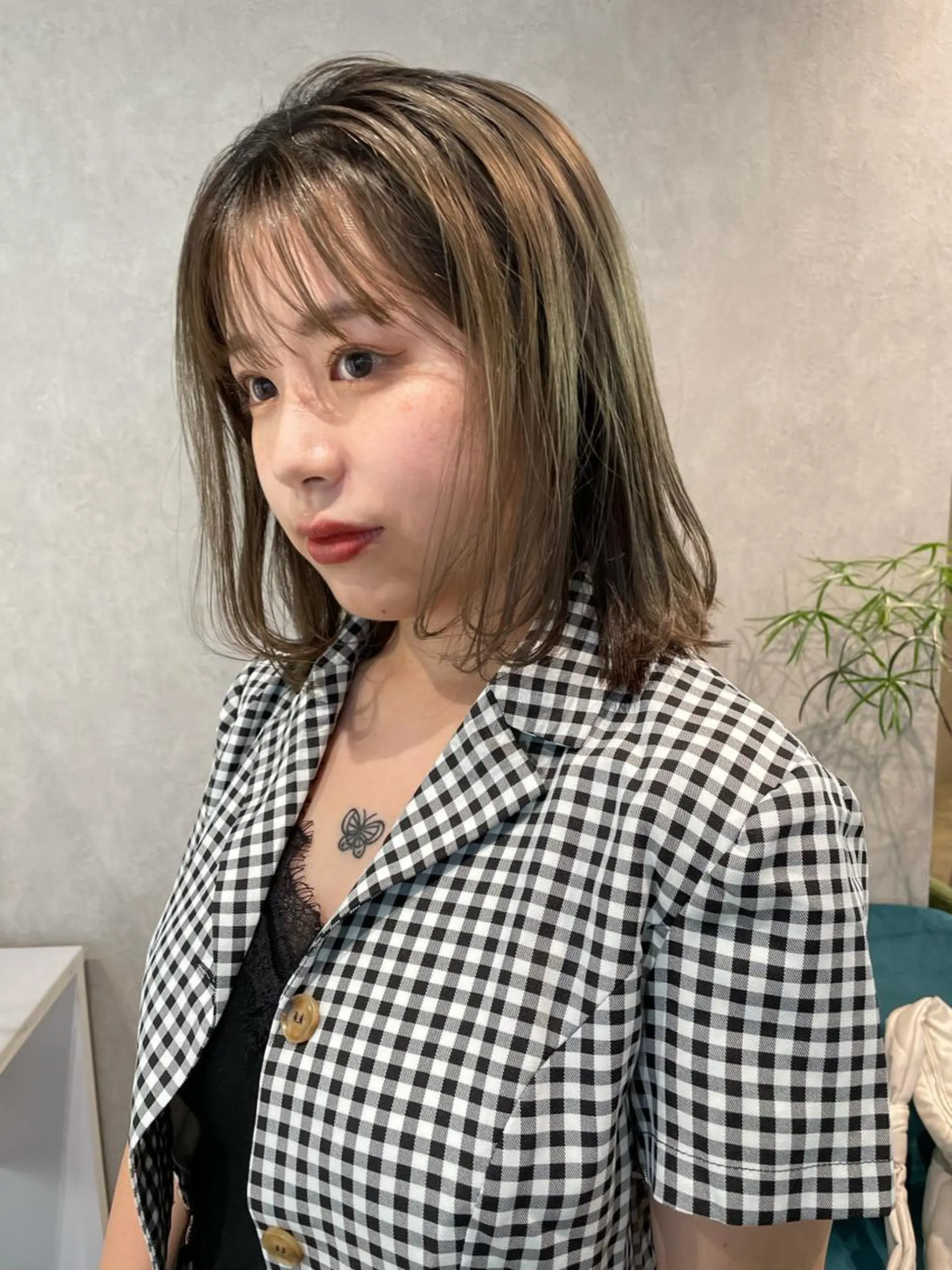 ミディアム カラー カット ナチュラル透明感🌱 小山美樹子のヘアスタイル