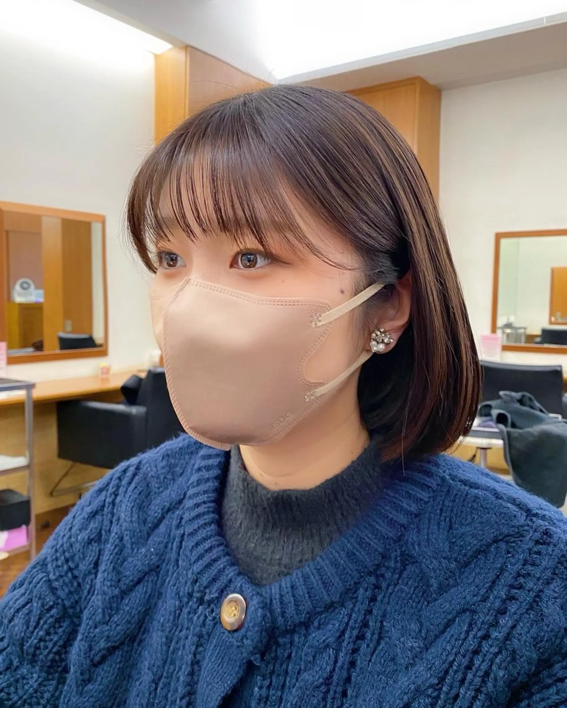 ショート カラー 似合わせレイヤー/ ニュアンスパーマ高倉のヘアスタイル