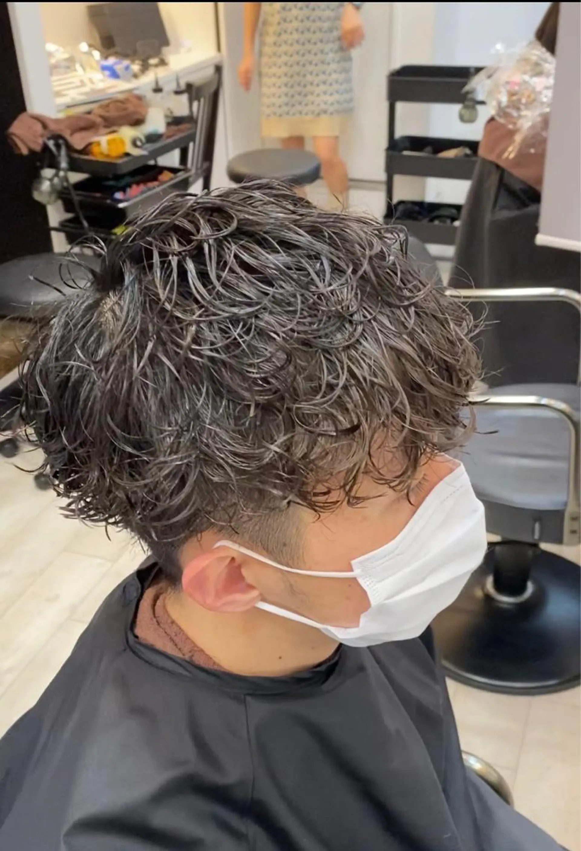 パーマ メンズ パーマ/ダブルカラー ブリーチ⭐️海斗のヘアスタイル