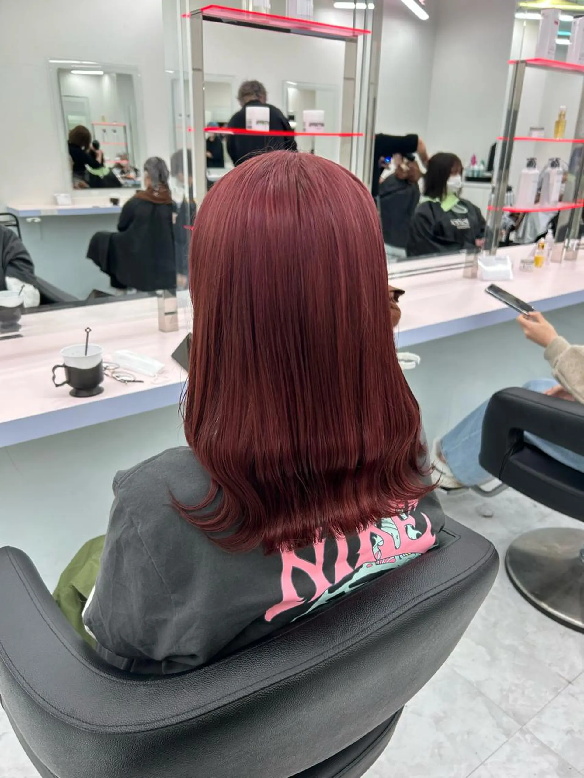 ミディアム カラー ヘアアレンジ ヘアカラー トリートメント ブリーチなしの達人 🌈KAITOのヘアスタイル