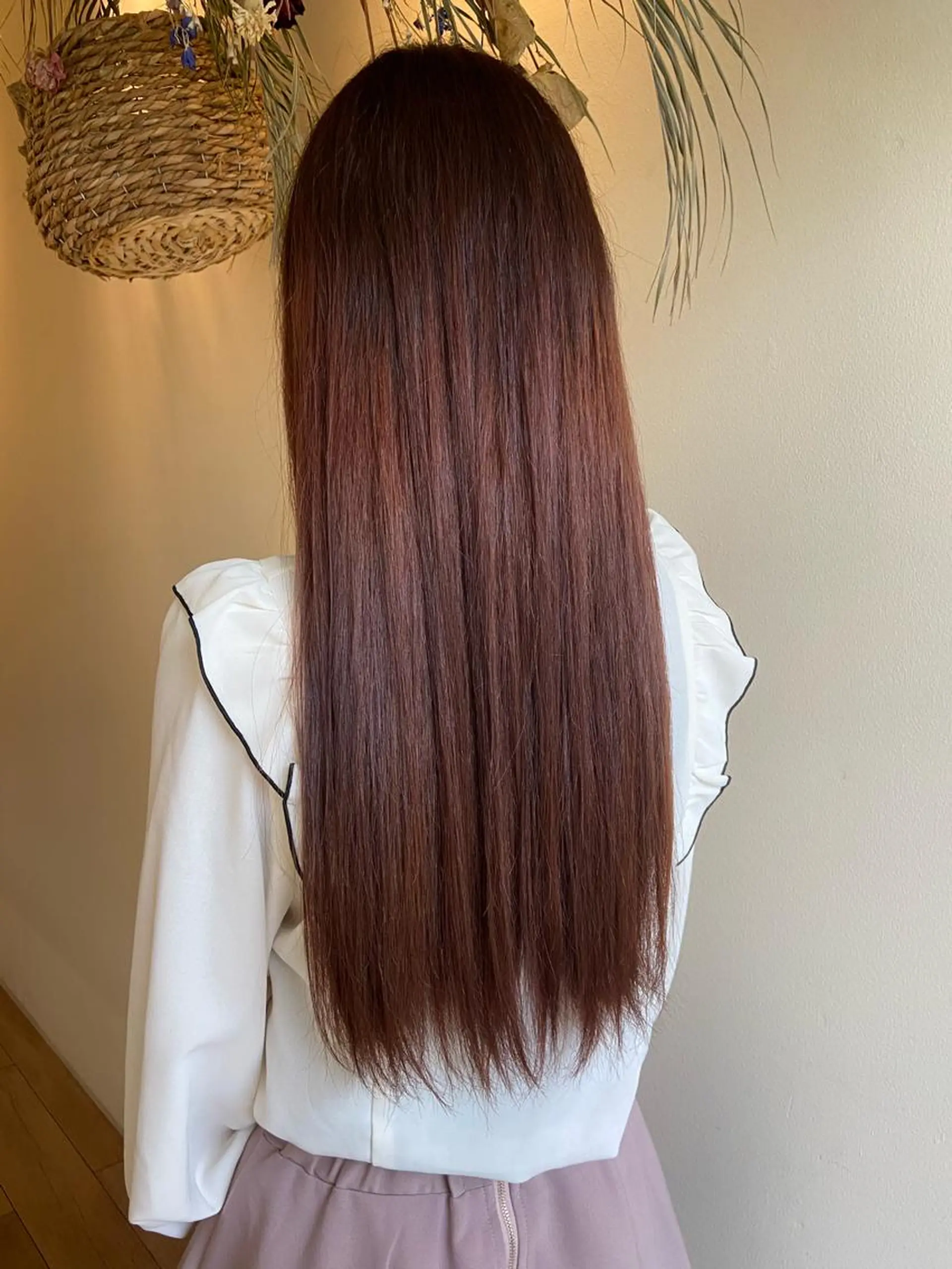 ロング カット ヘアカラー 清原 里菜のヘアスタイル