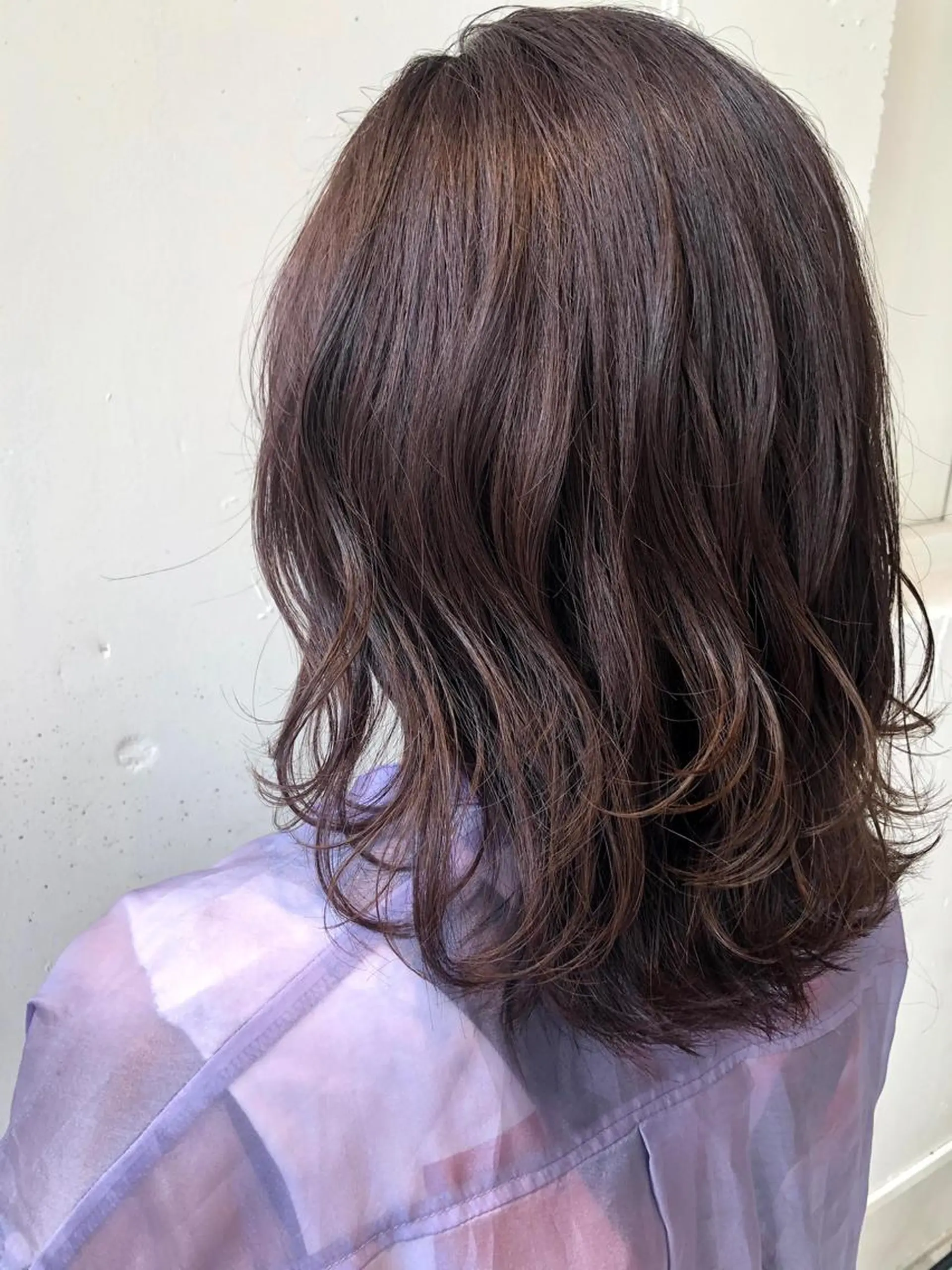 ミディアム パープルカラー カット ヘアカラー A/LEE所属・久保田 千尋のヘアスタイル