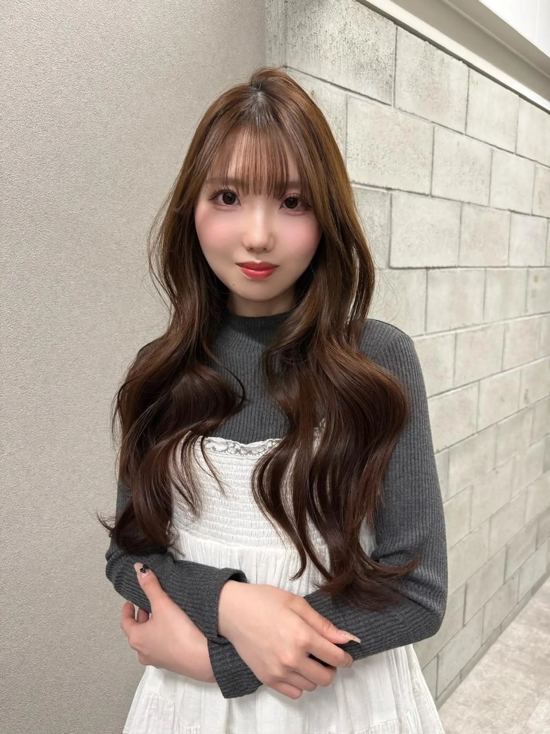 カラー セミロング ベージュカラー 透明感カラー ヘーゼル 韓国ヘア♡🇰🇷 暖色♡透明感カラー✨のヘアスタイル